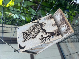 Rustic Cedar Wooden Birdhouse