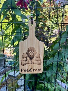 Funny Sasquatch Bamboo Cutting Board