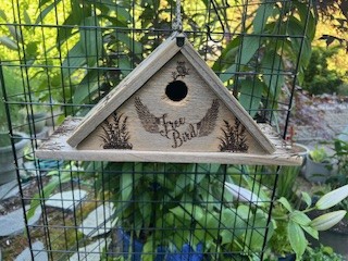 Rustic Cedar Wooden Birdhouse