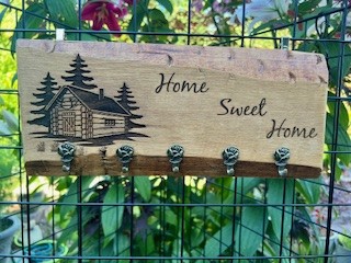 Rustic Wooden Key Holder