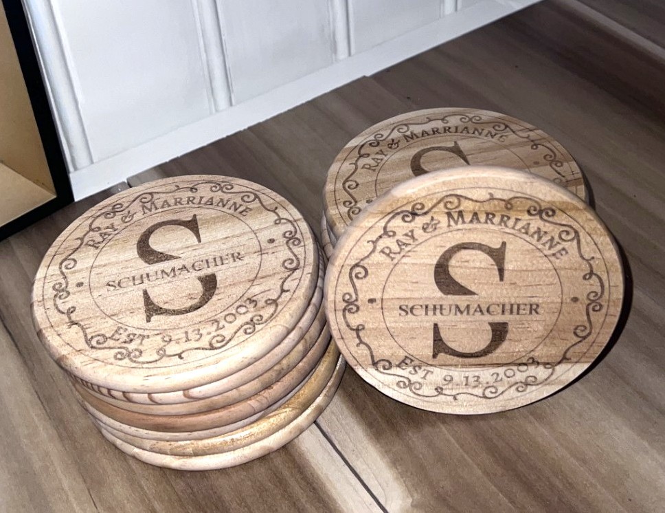 Personalized Wooden Coasters