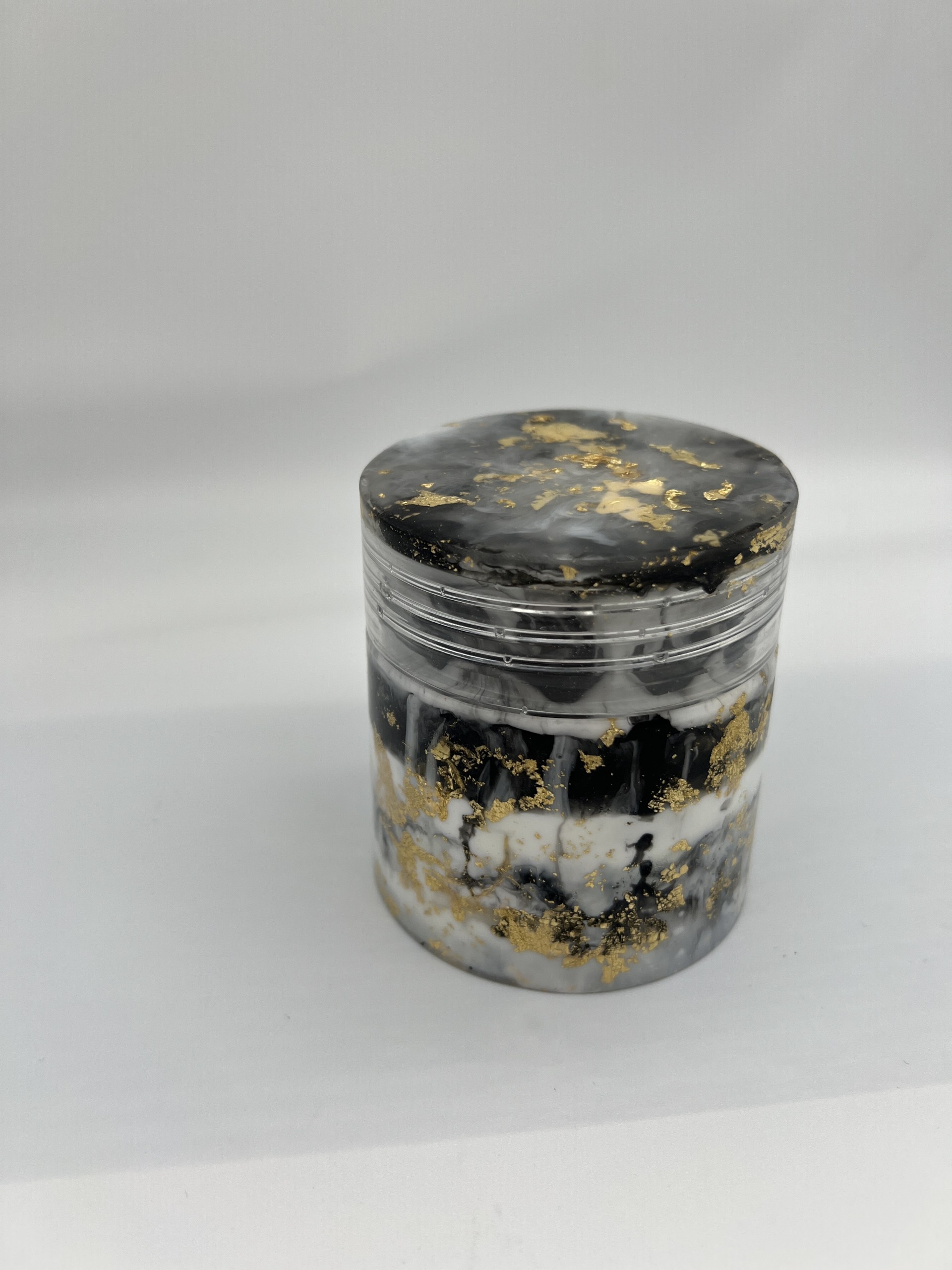 Marble Effect Resin Bowl and Jar Set
