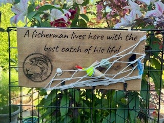 Fisherman’s Wooden Wall Plaque