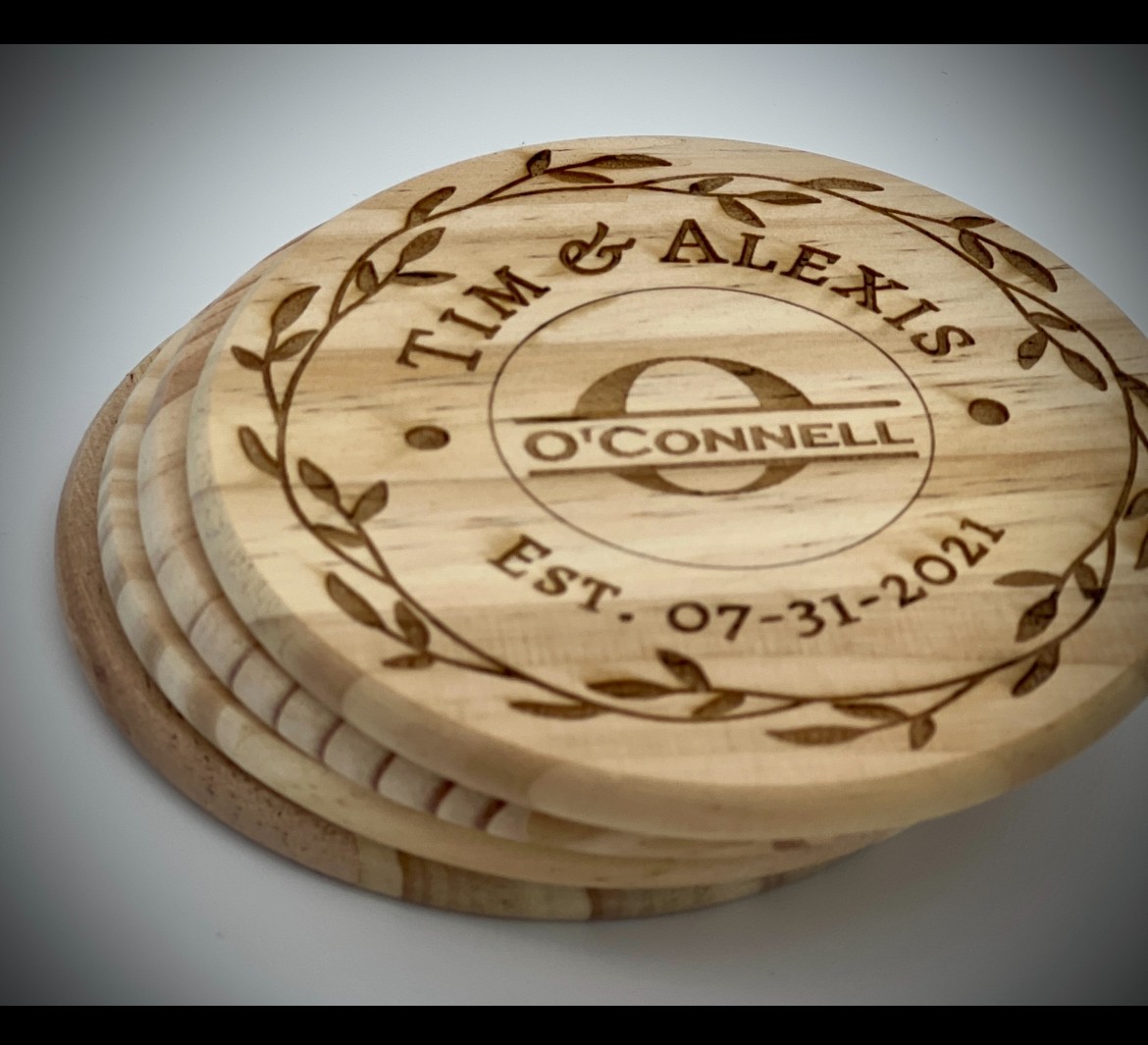 Personalized Wooden Coasters
