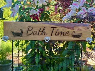 Bath Time Wooden Sign