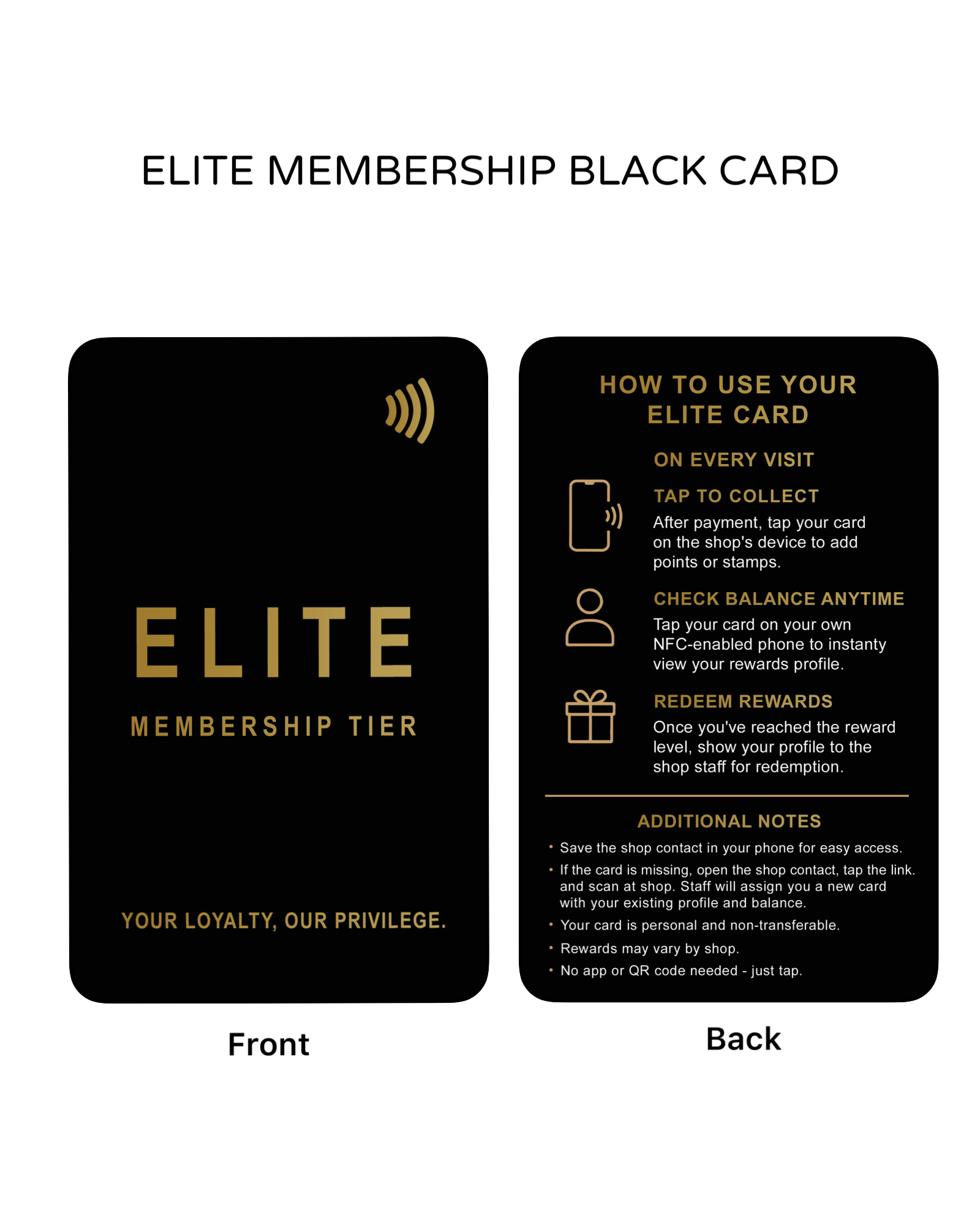 NFC enabled Card