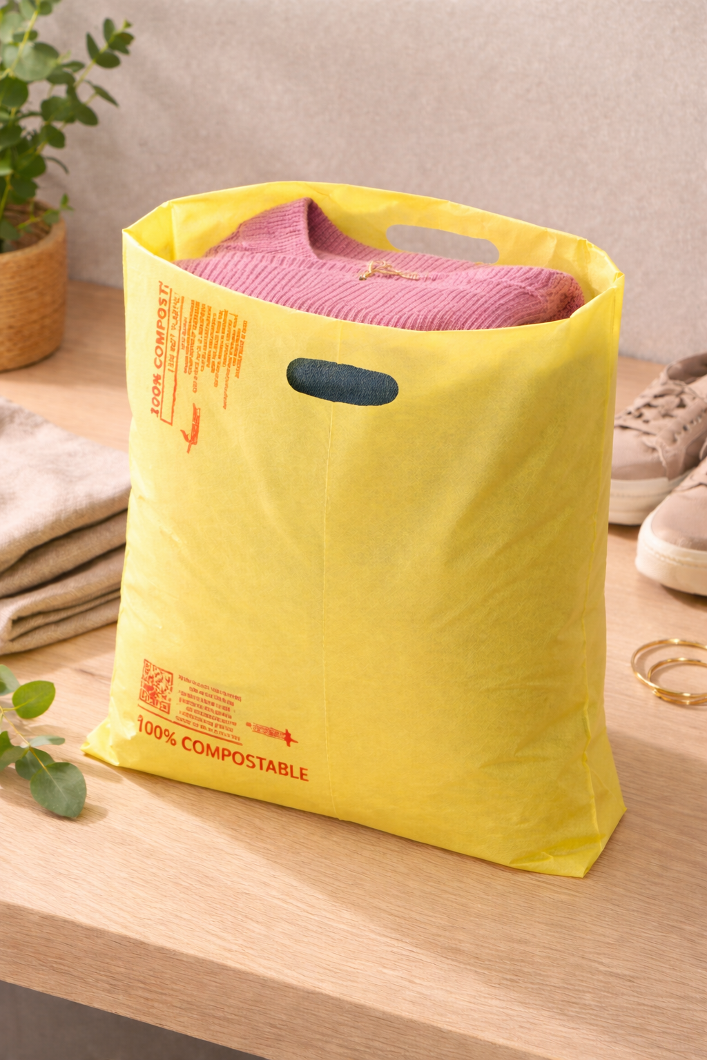 Compostable Shopping bag (D-cut Carry Bag) 1KG