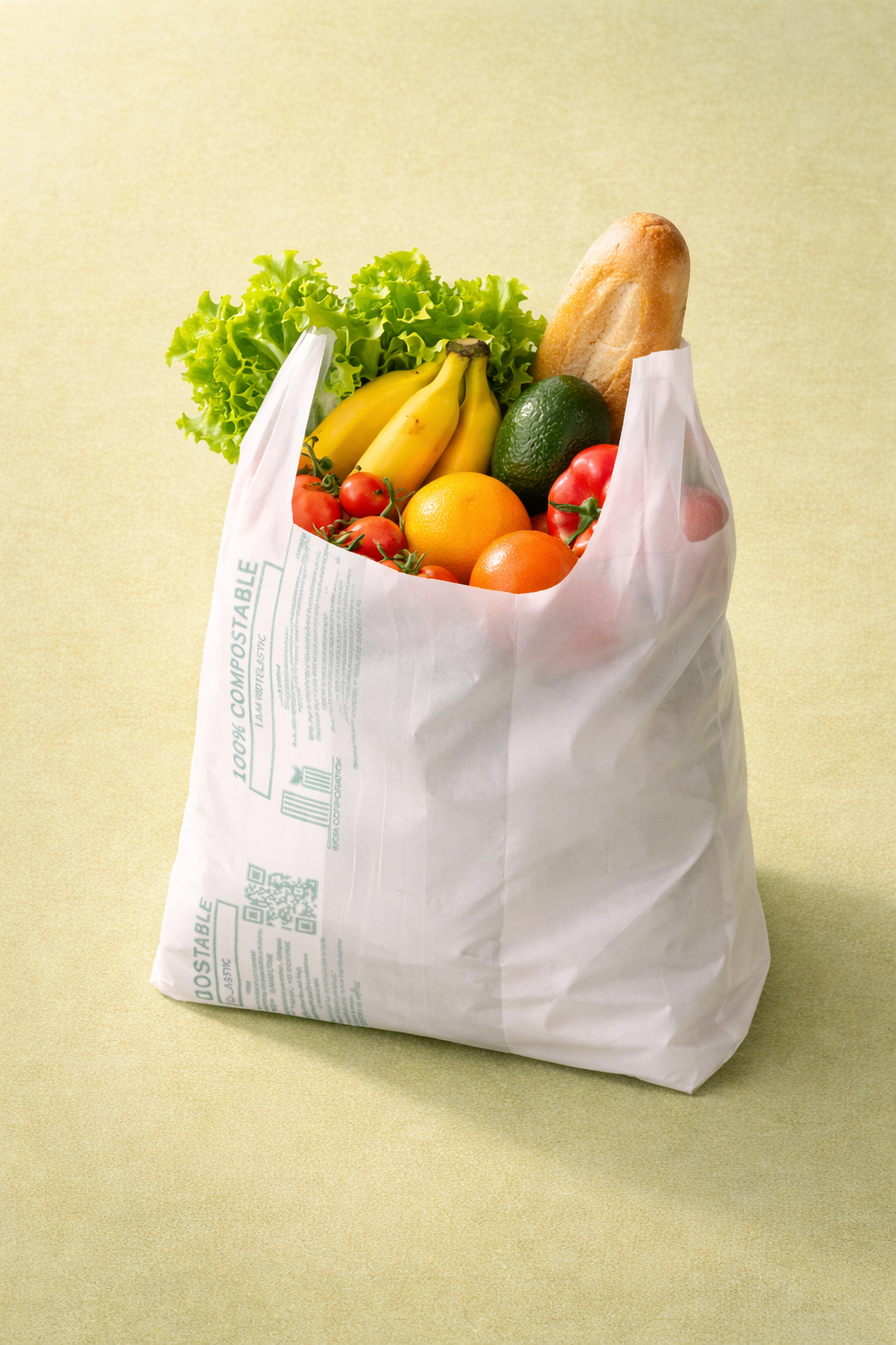 Eco-friendly Compostable W cut Carry Bags - 1KG
