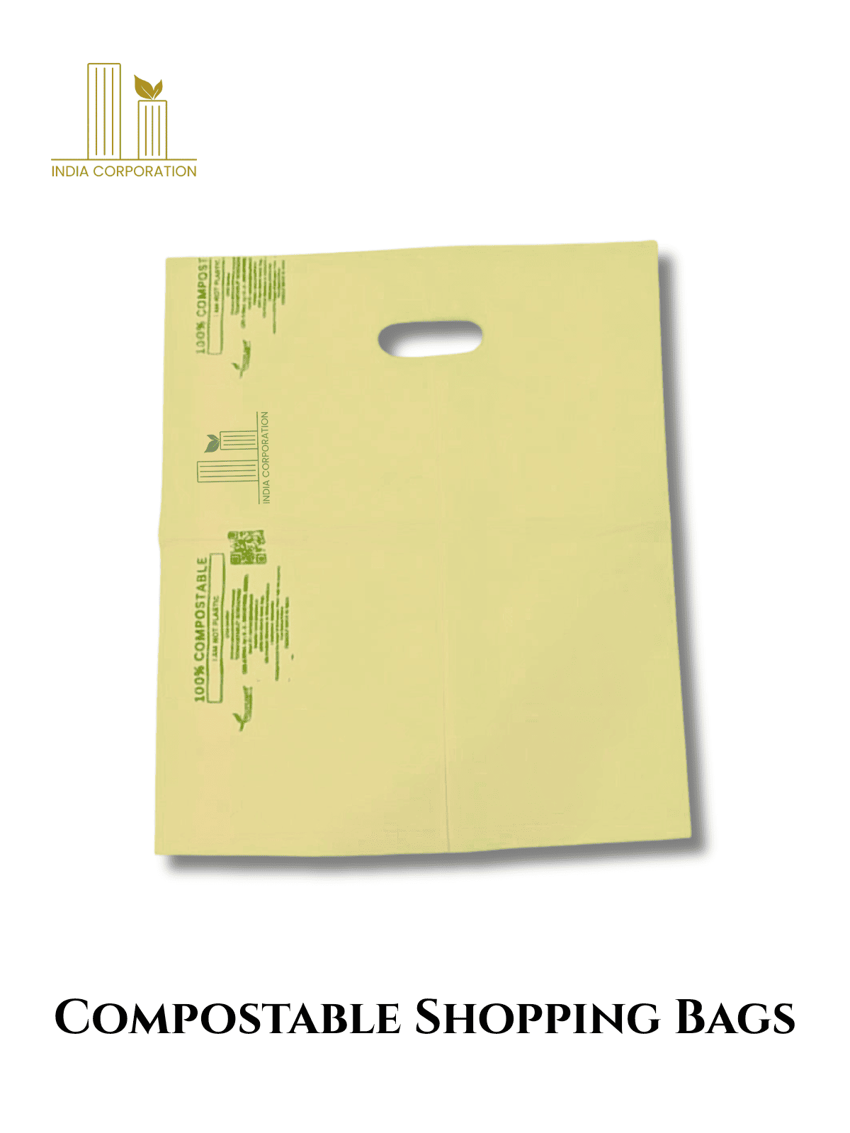 Compostable Shopping bag (D-cut Carry Bag)