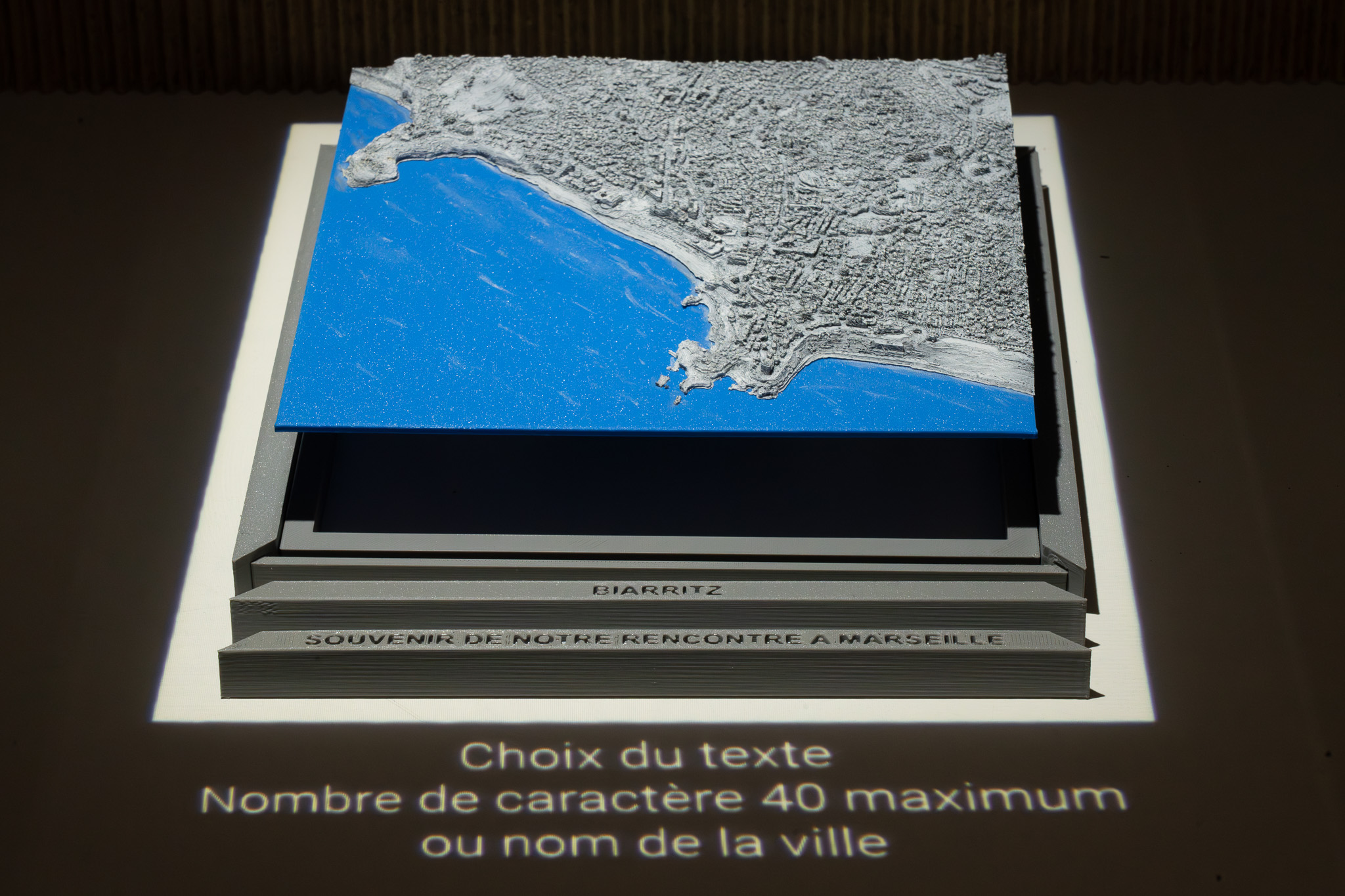 Cadre personnalisable pour coller les maquettes 3D de ville 