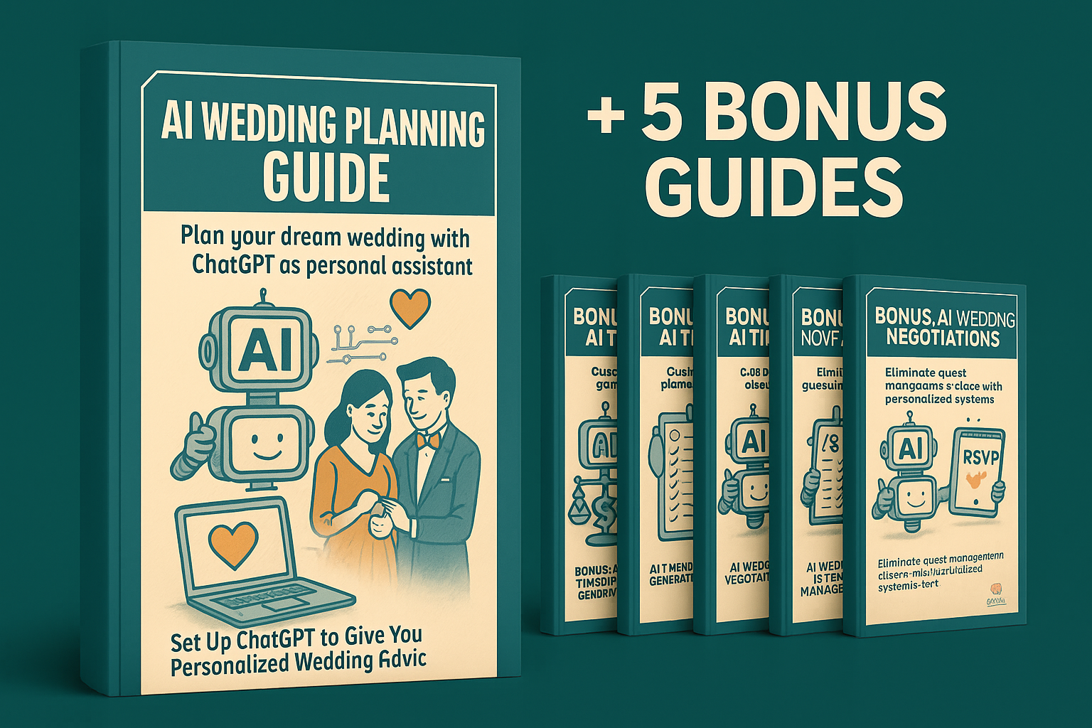 AI Wedding Planning Guide + 5 BONUS guides