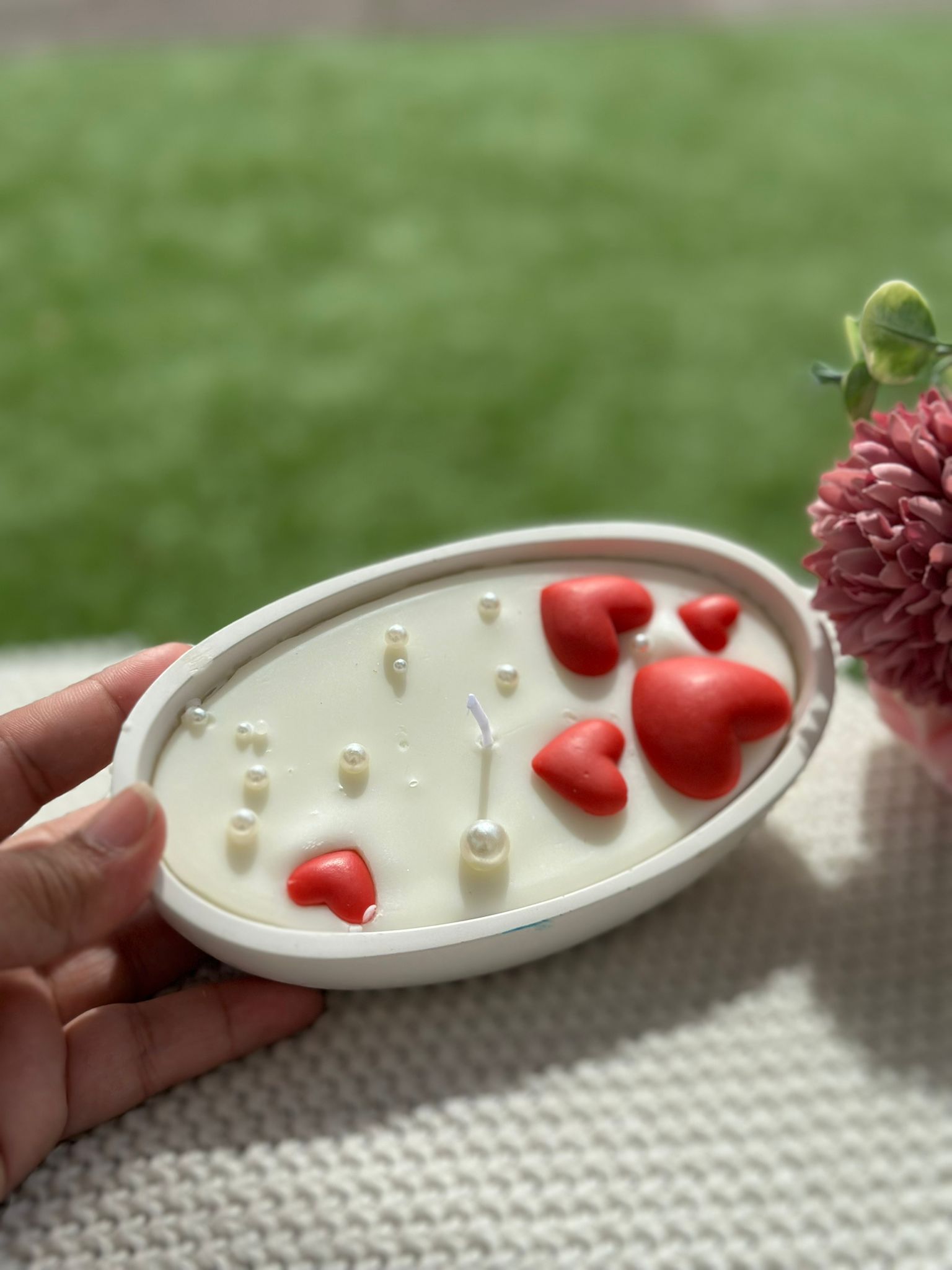 Heart-Shaped Decorative Scented Candle