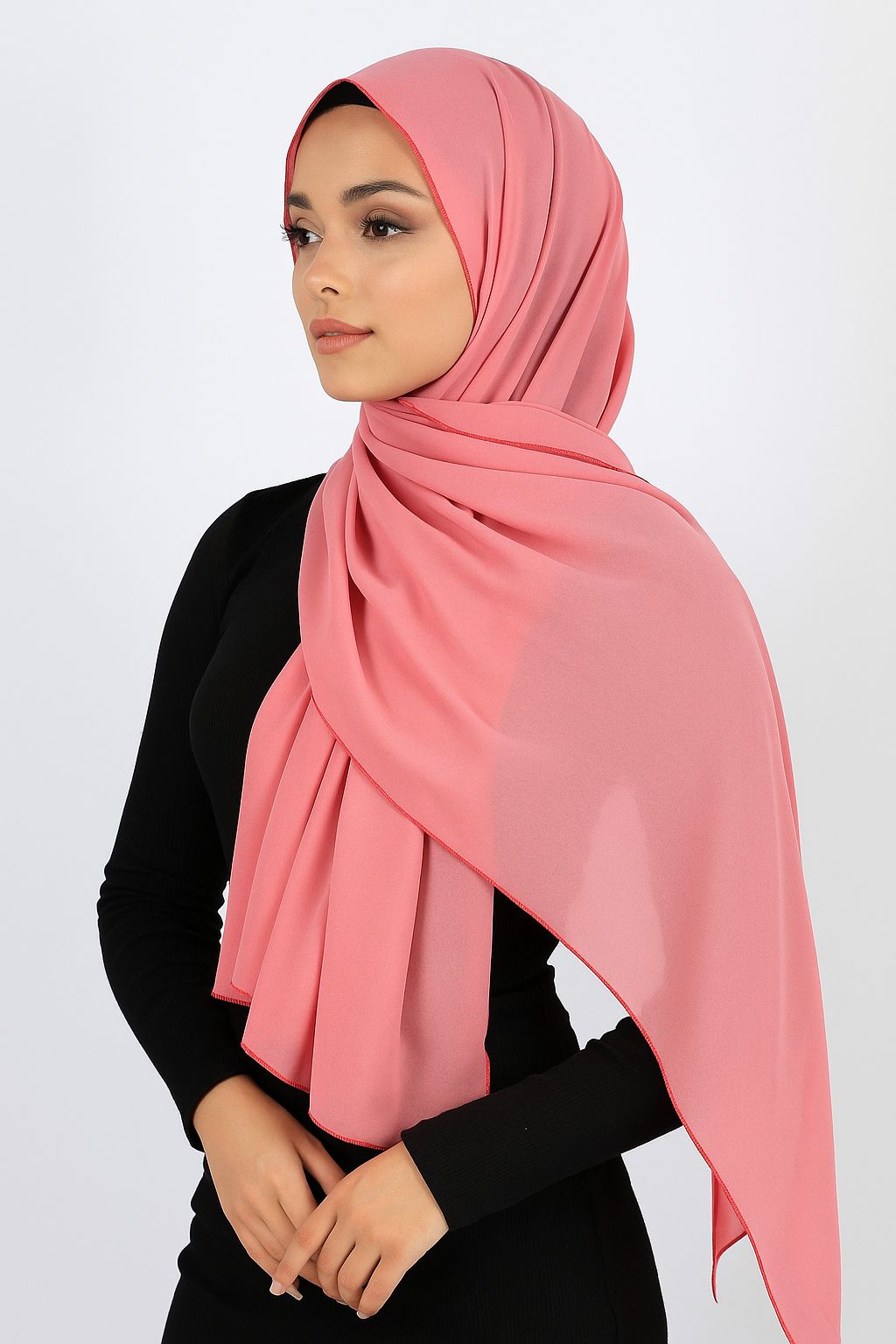 Chiffon Shawl Pink Hijab