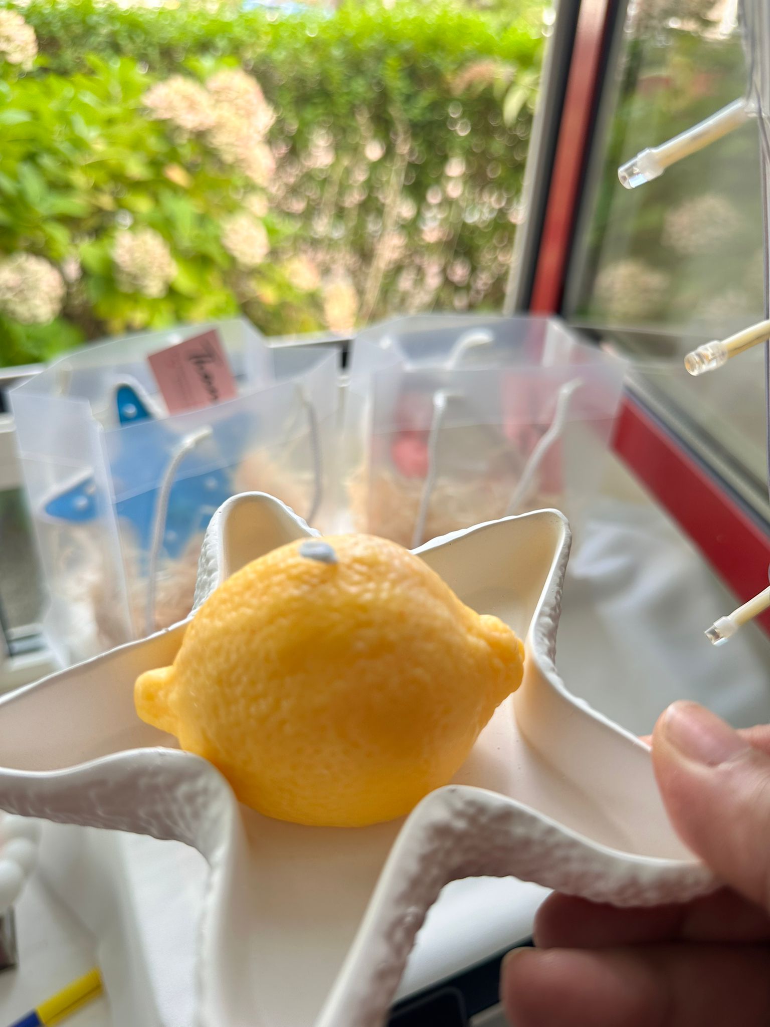 Lemon-Shaped Candle