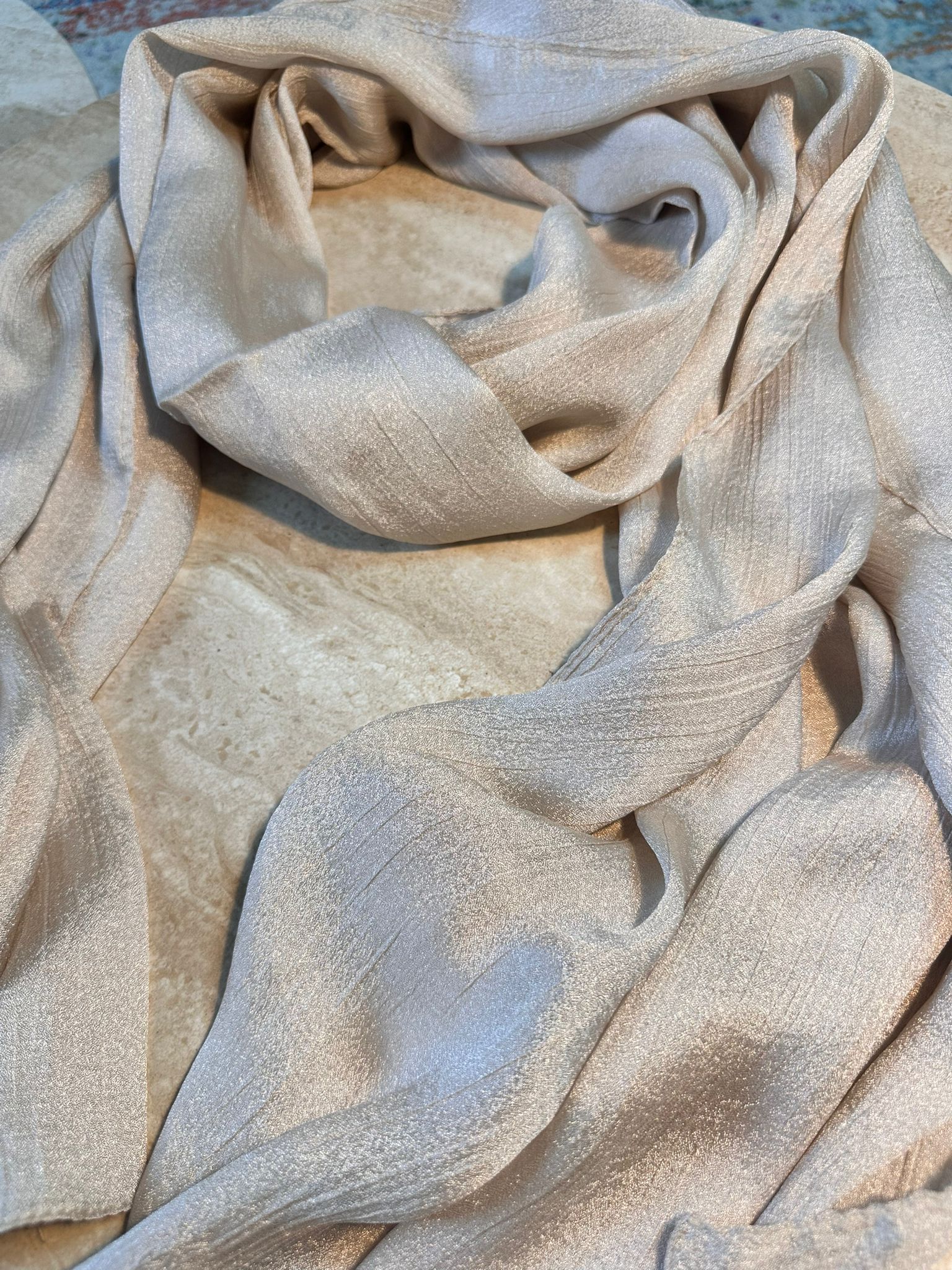 Shiny Satin  Pearly Beige