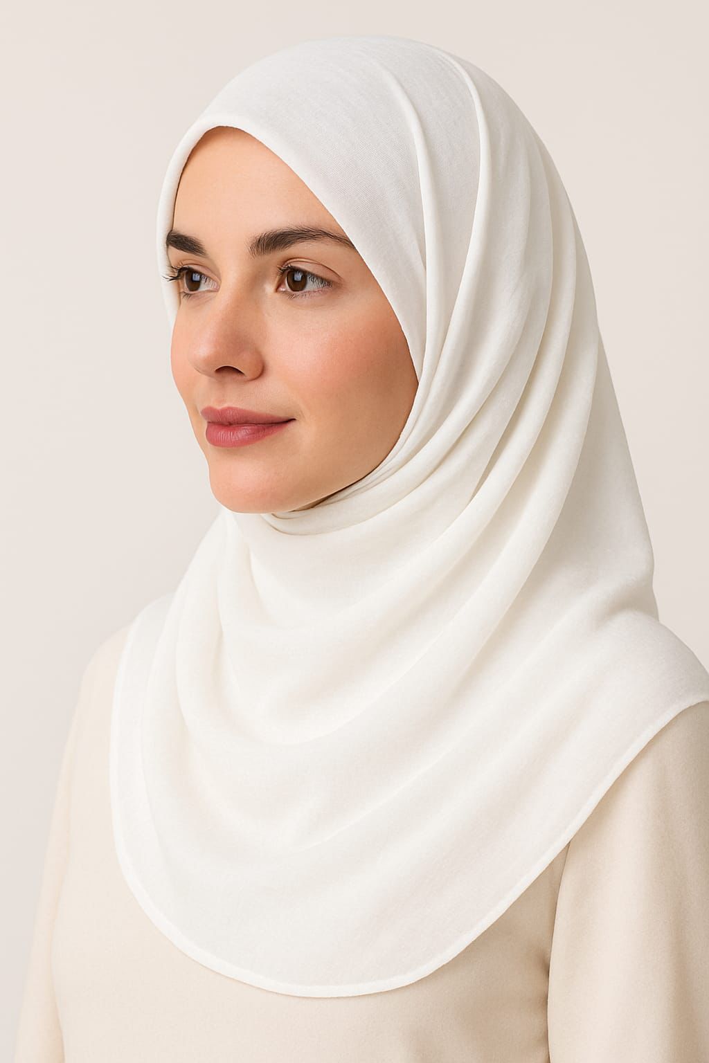 Chiffon Shawl White Hijab