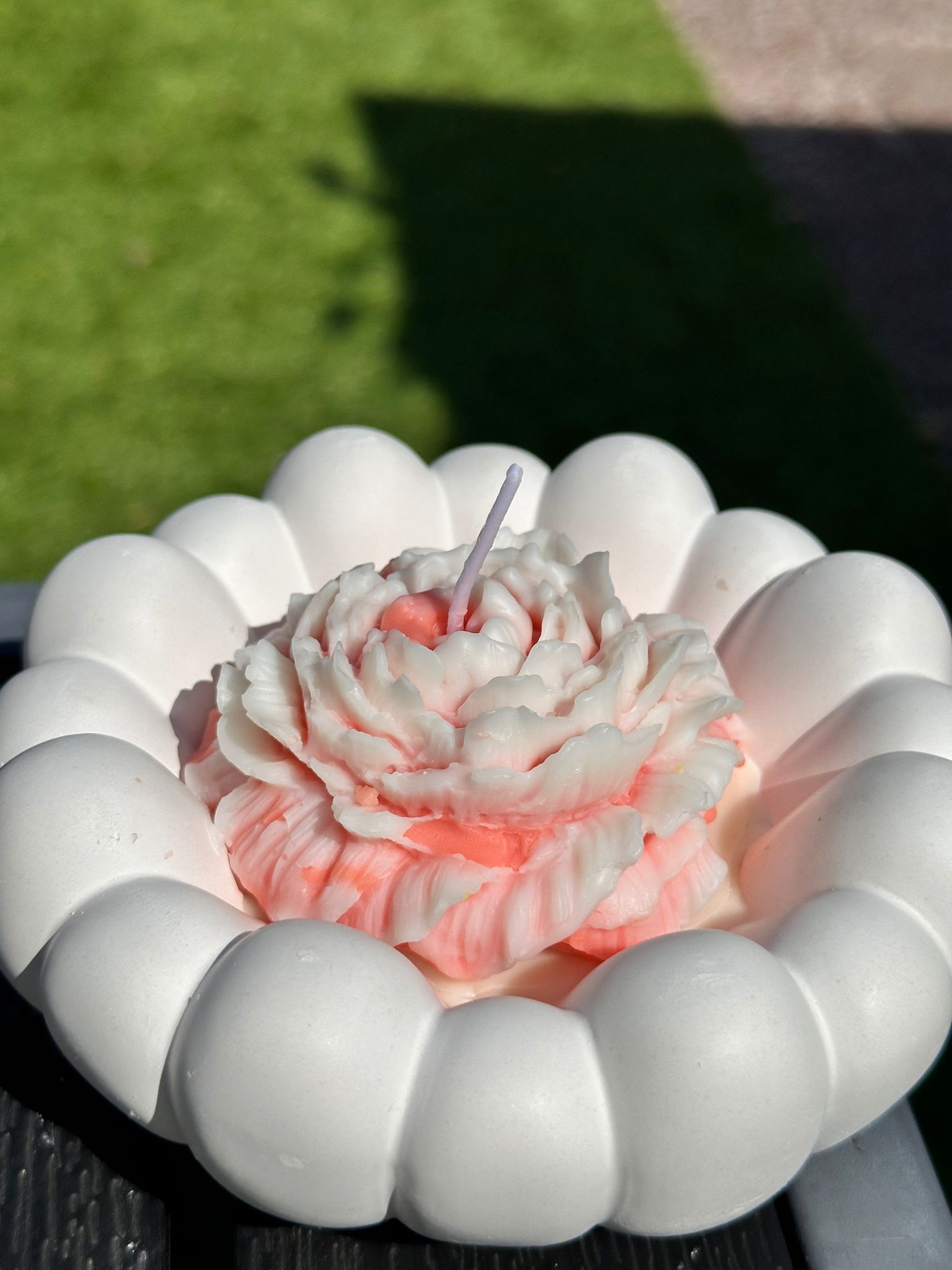 Handcrafted Flower Candle