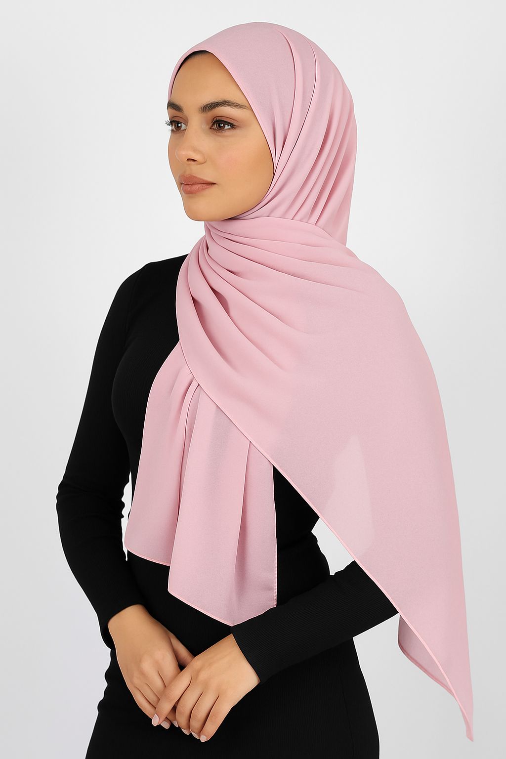 Chiffon Shawl Light Pink Hijab