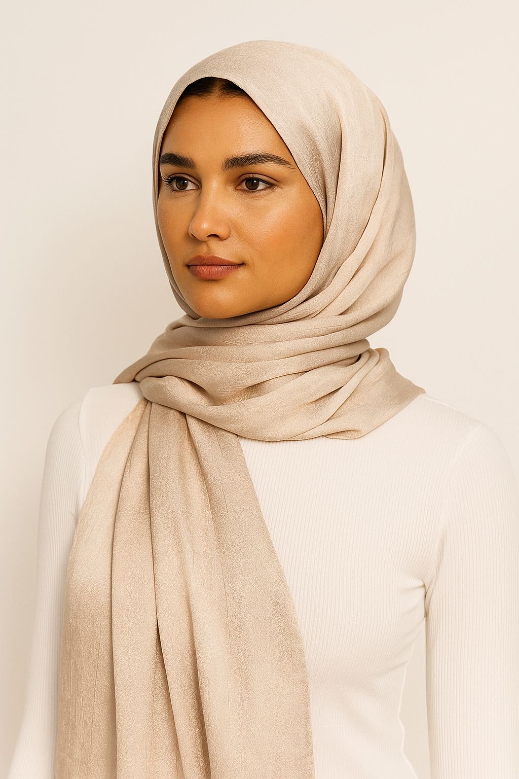 Shiny Satin  Pearly Beige