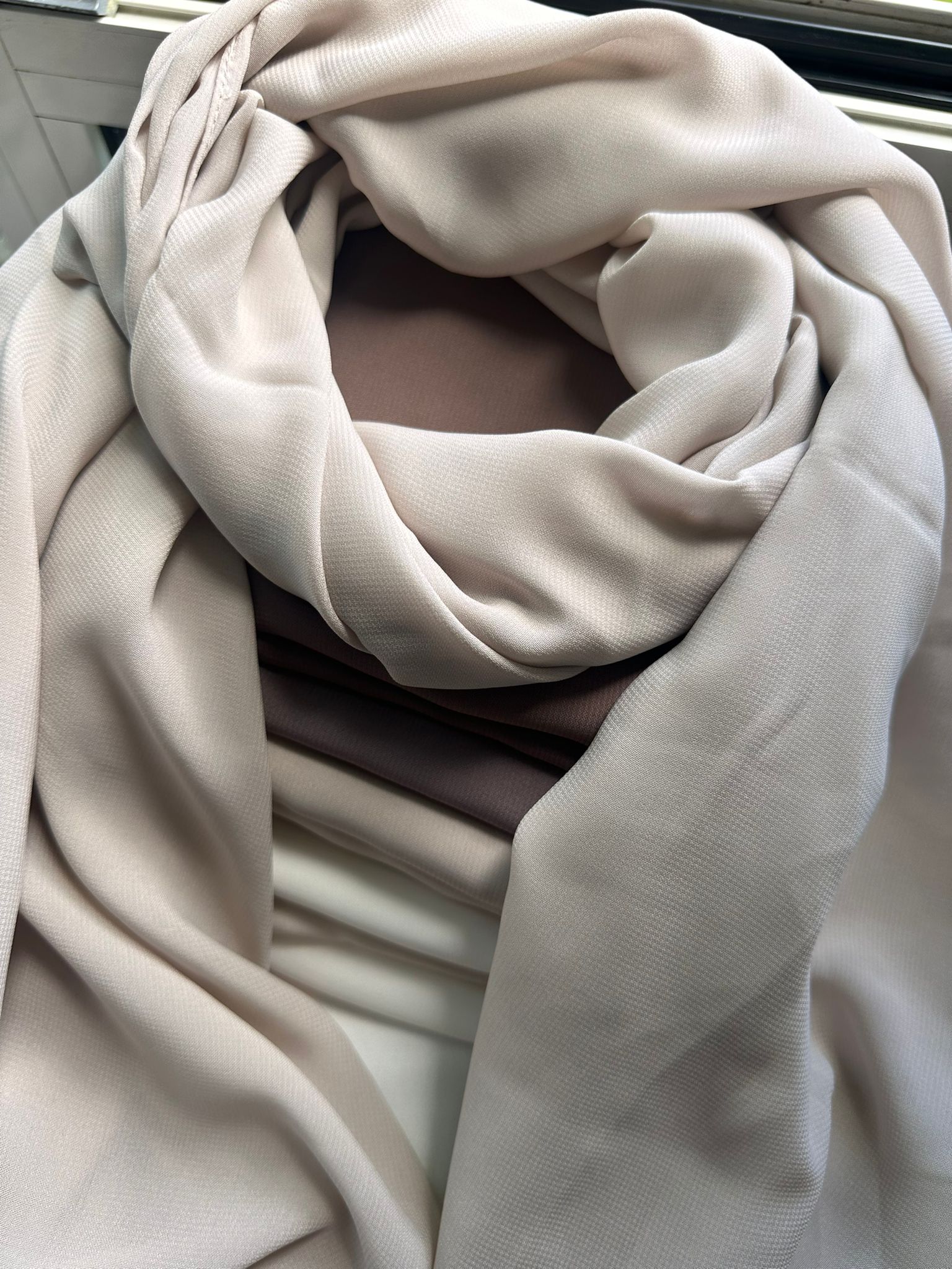 Elegant and Lightweight Crepe Scarf