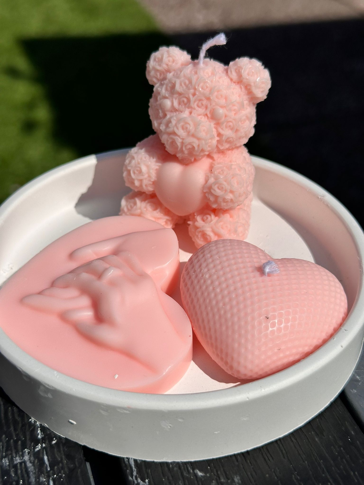 Handmade Pink Decorative Candles