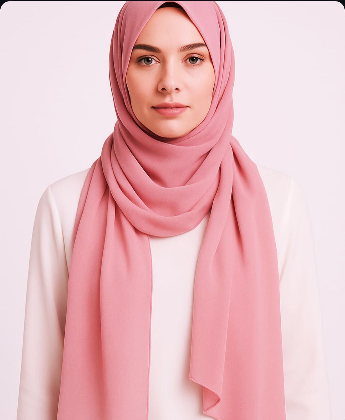 Chiffon Shawl Rose