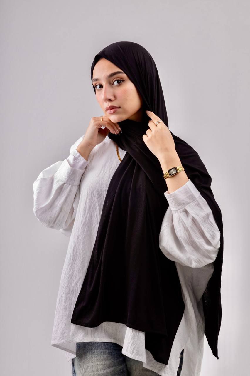 Black Hijab Shawl