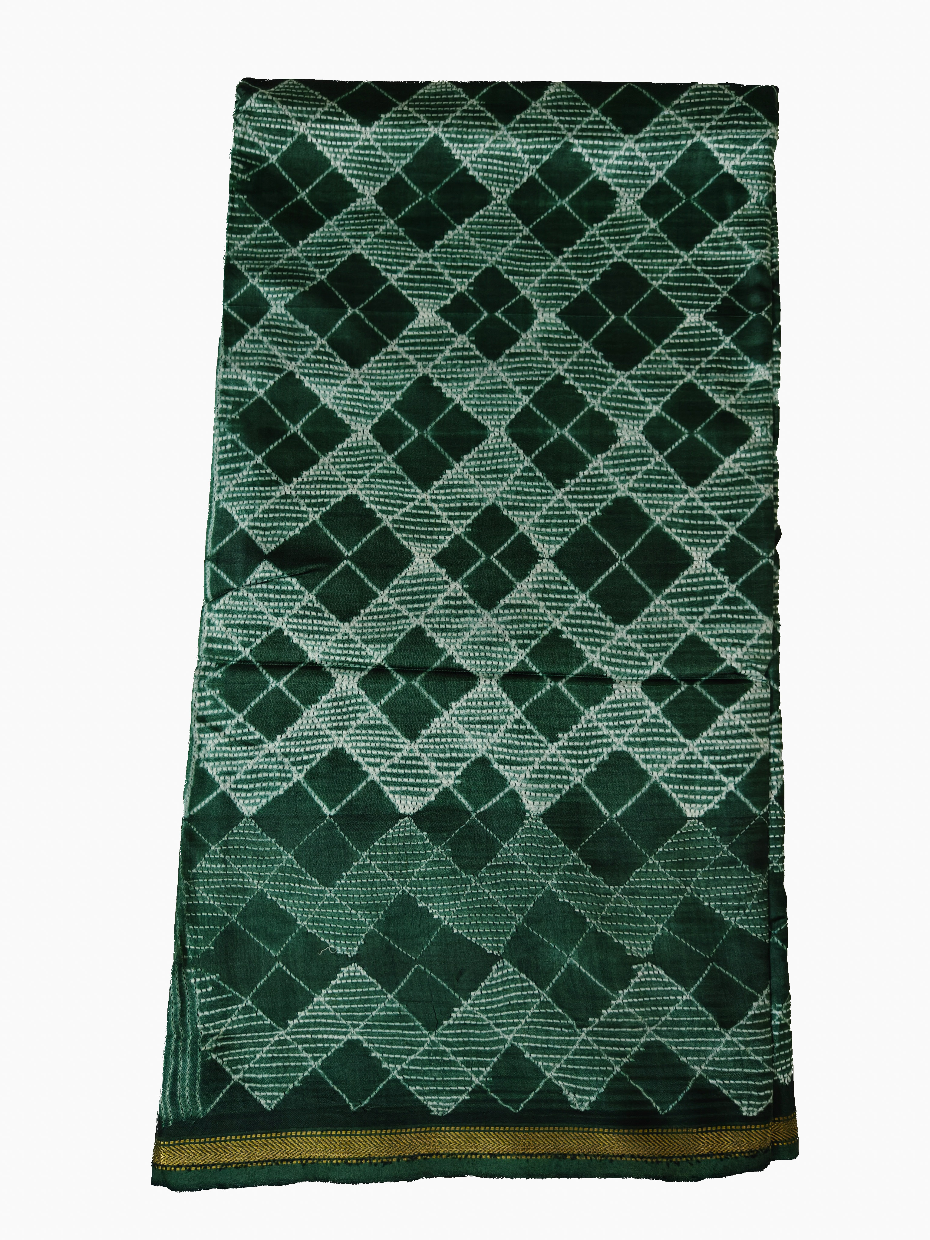 Maheshwari Silk Cotton Nui Shibori Saree THSHB-0002