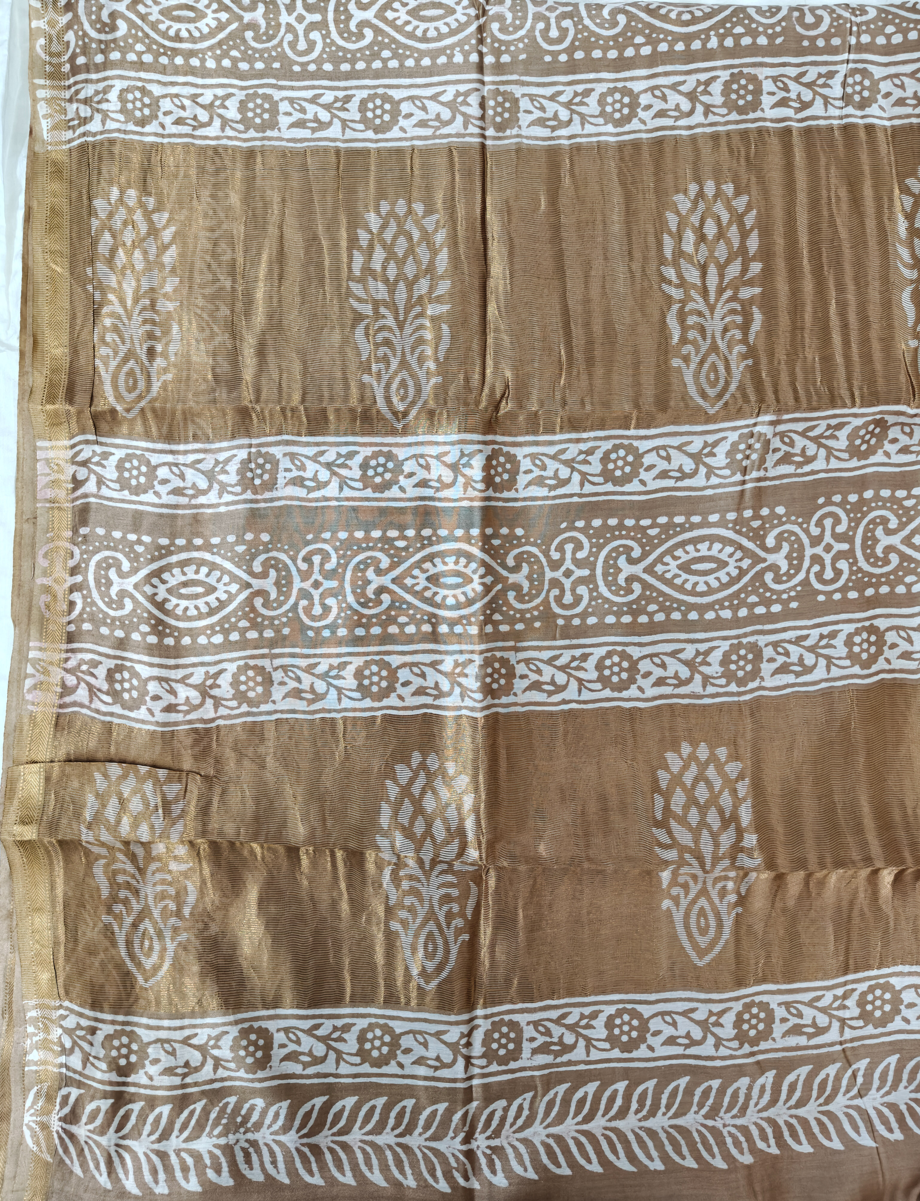 Maheshwari Silk Cotton Dabu Saree THDAB-0003