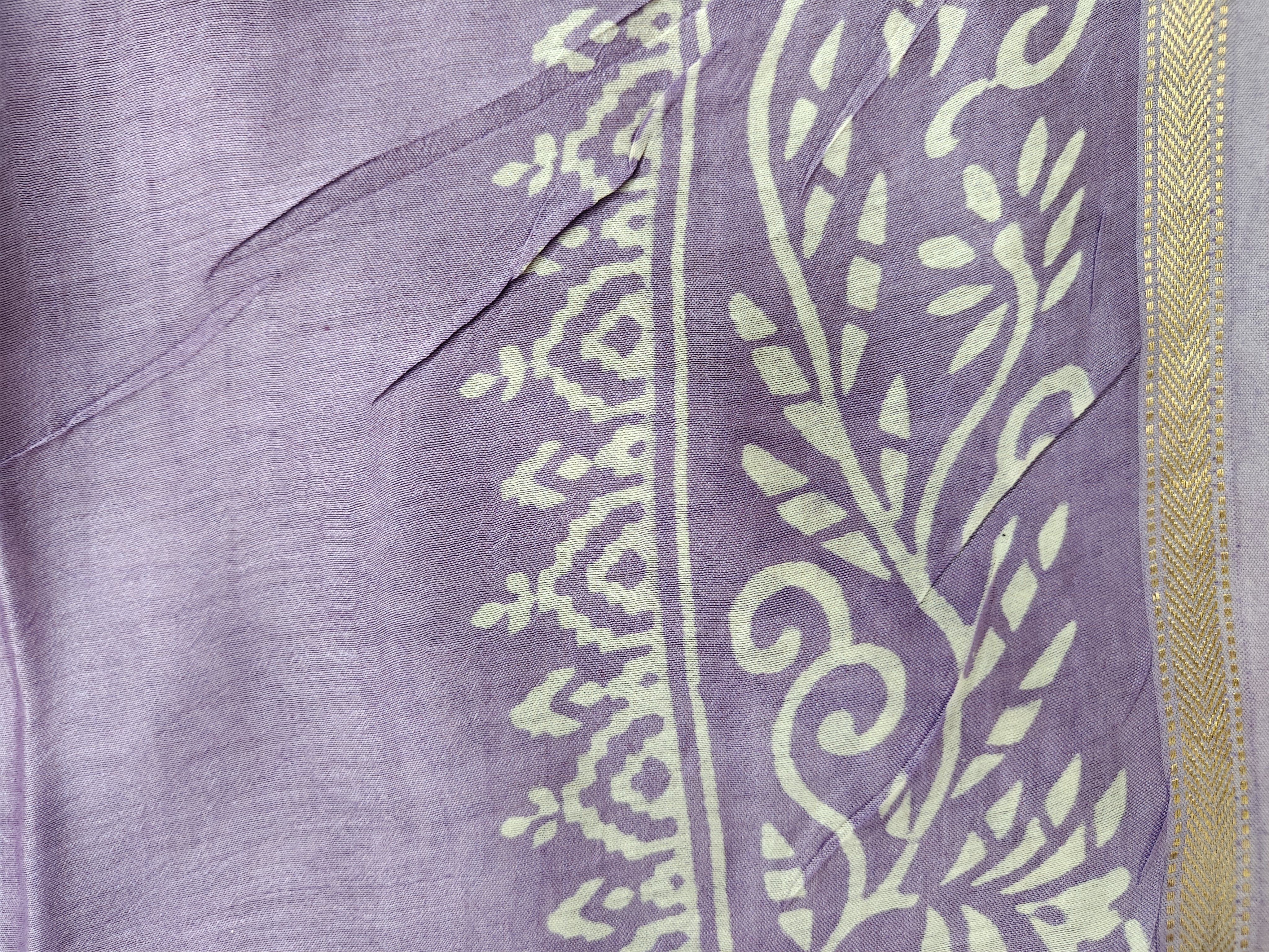 Maheshwari Silk Cotton Dabu Saree THDAB-0001