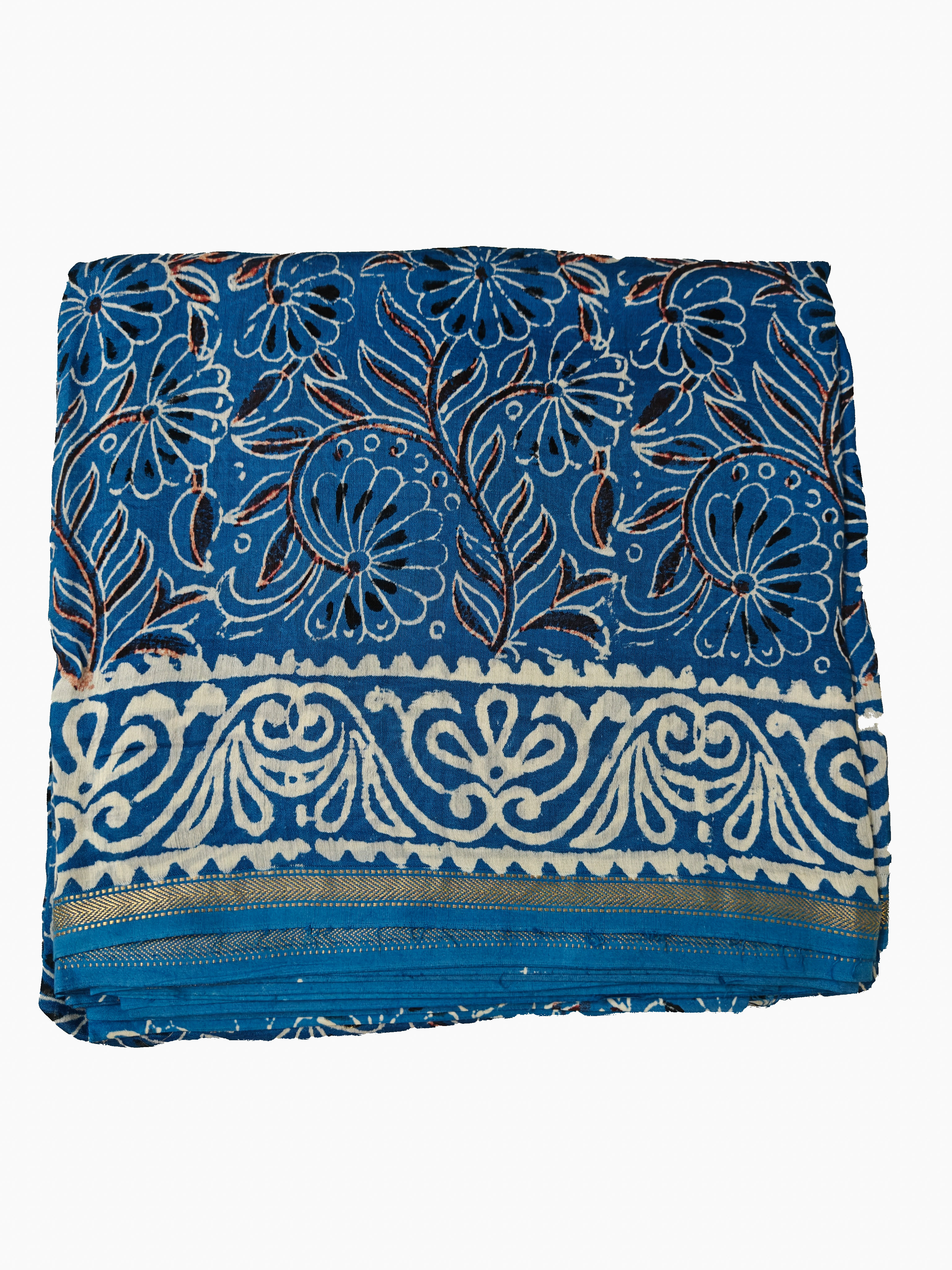 Maheshwari Silk Cotton Dabu Saree THDAB-0009