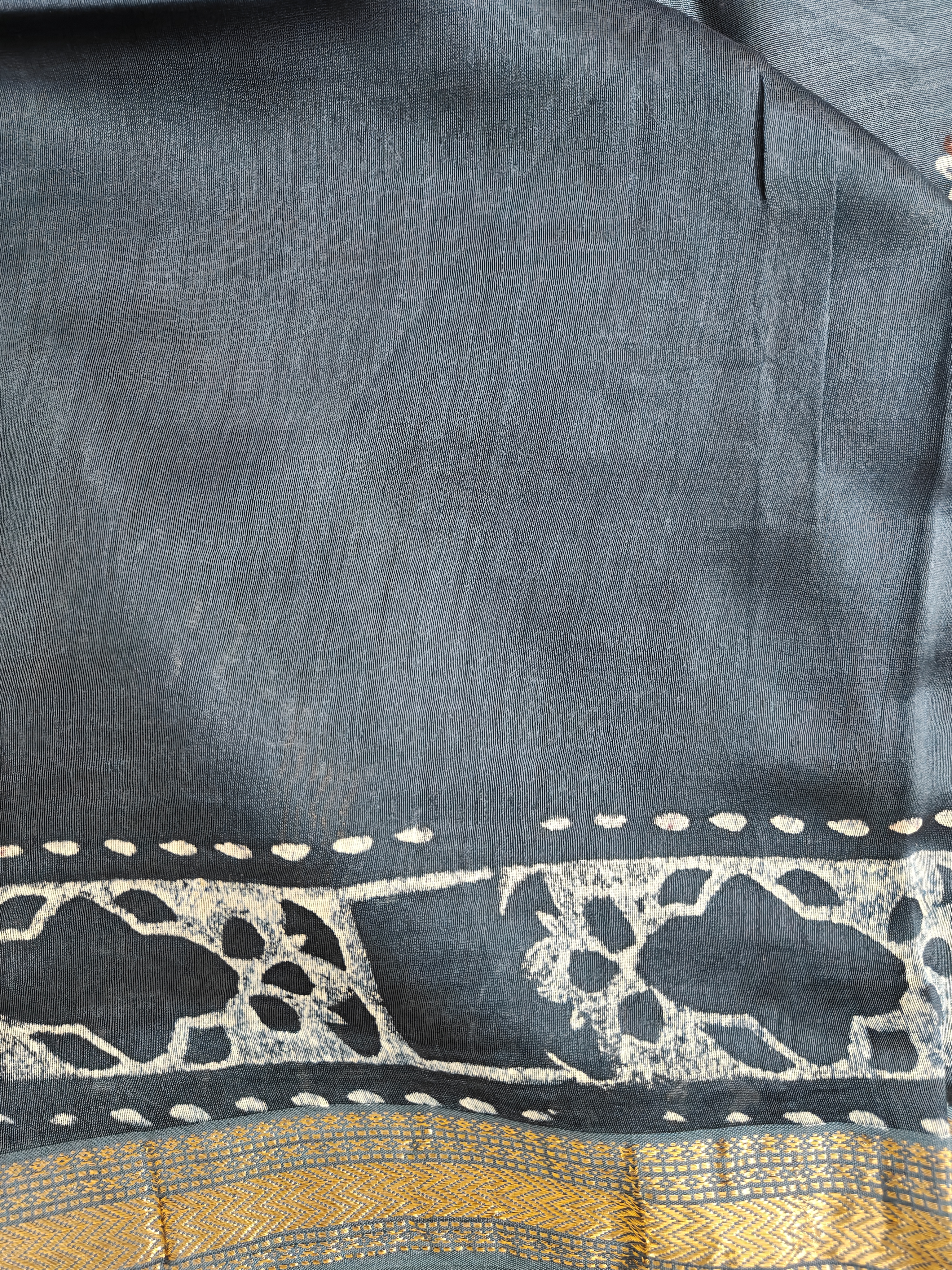 Maheshwari Silk Cotton Ajrakh Saree THAJR-0001