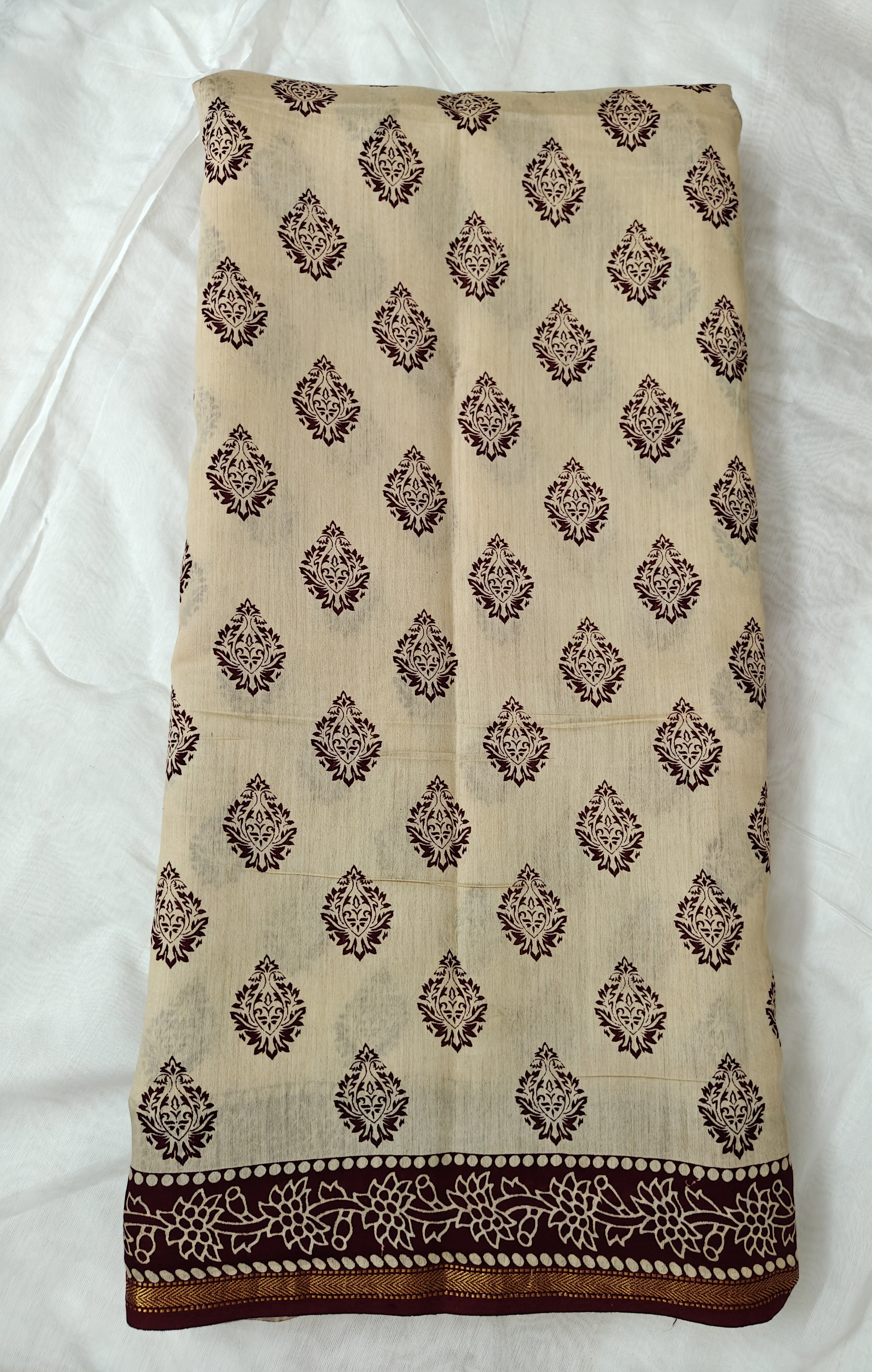 Maheshwari Silk Cotton Bagh Print Saree THBGH-0001