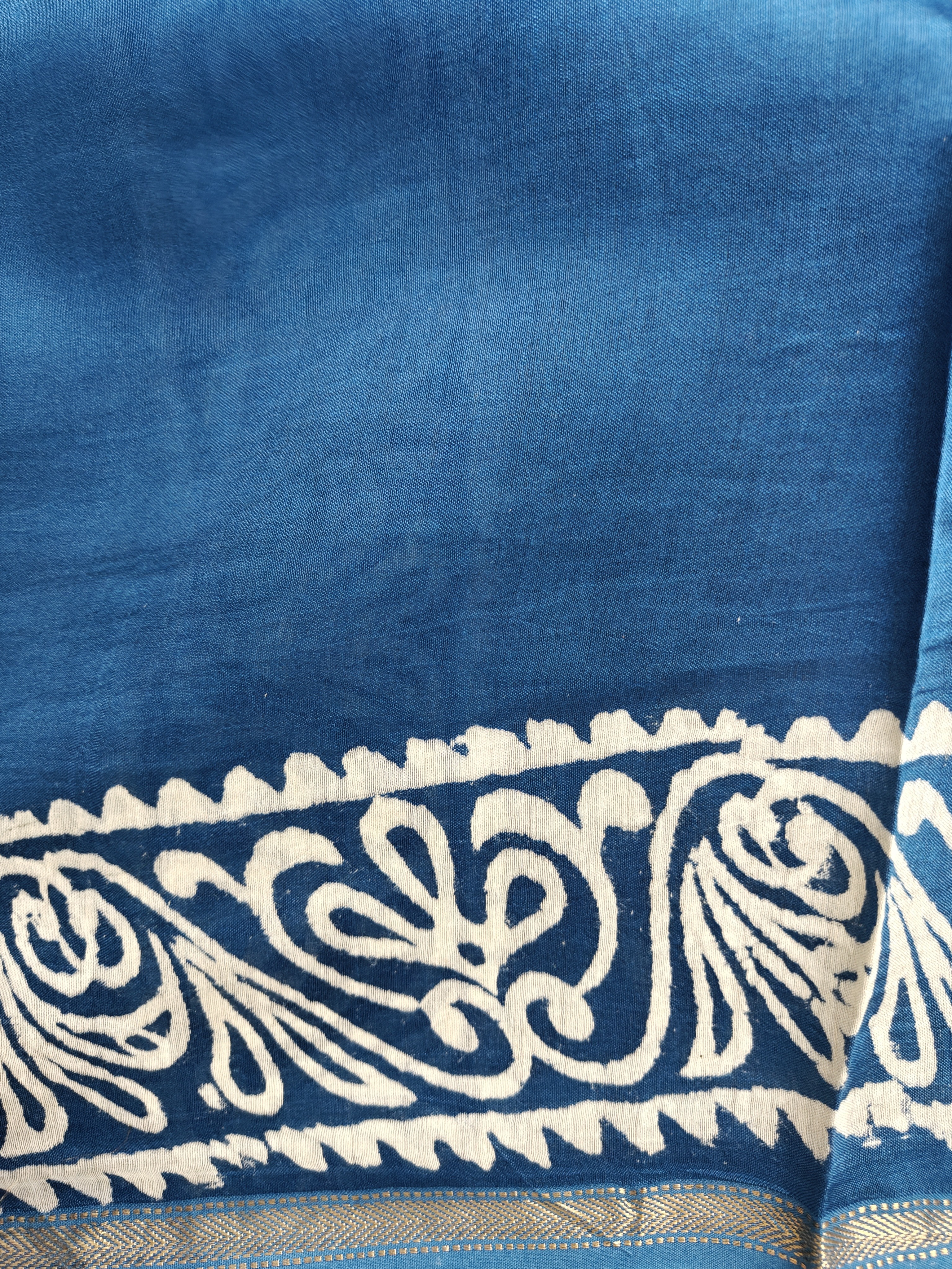 Maheshwari Silk Cotton Dabu Saree THDAB-0009