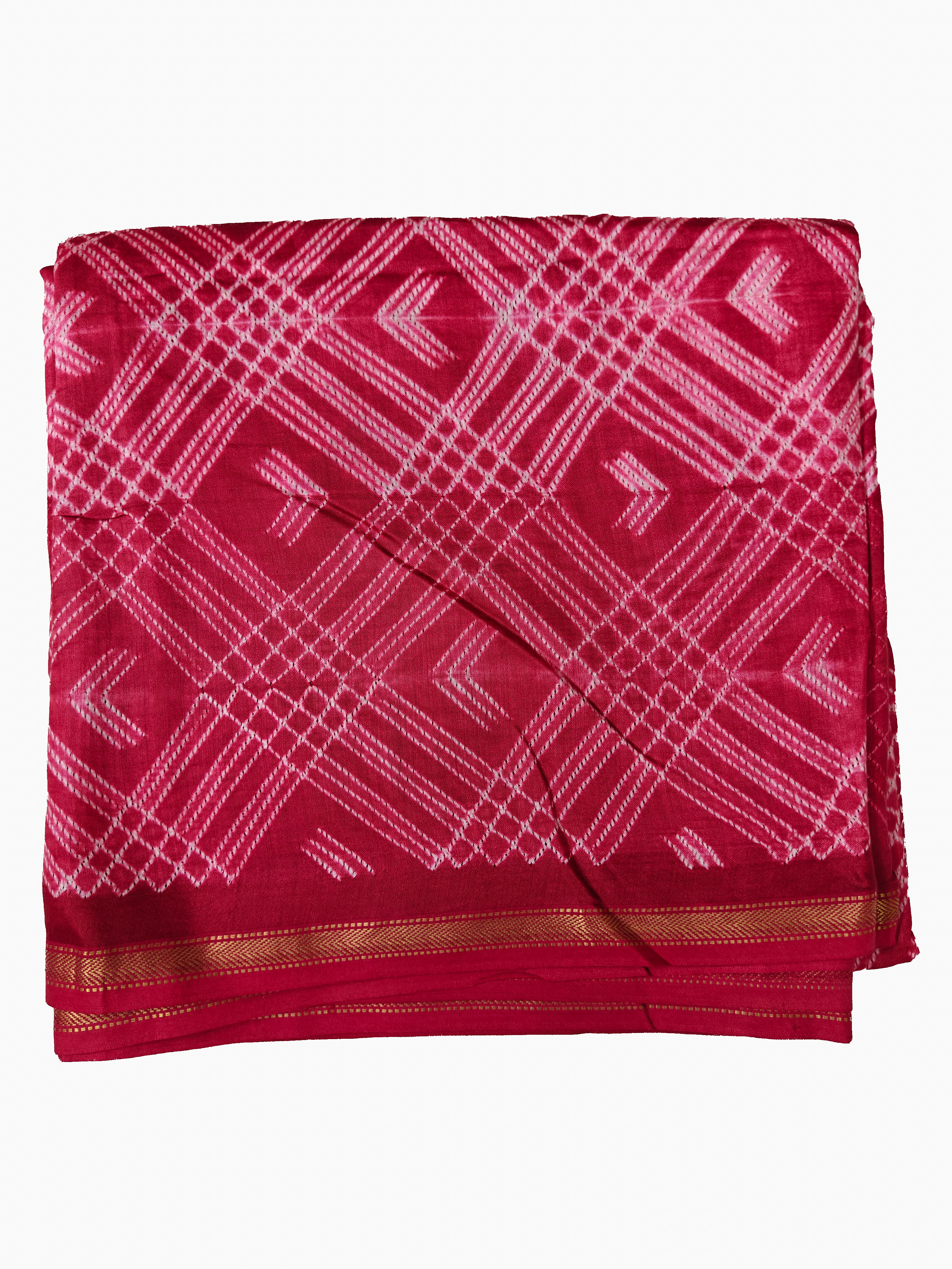 Maheshwari Silk Cotton Nui Shibori Saree THSHB-0004