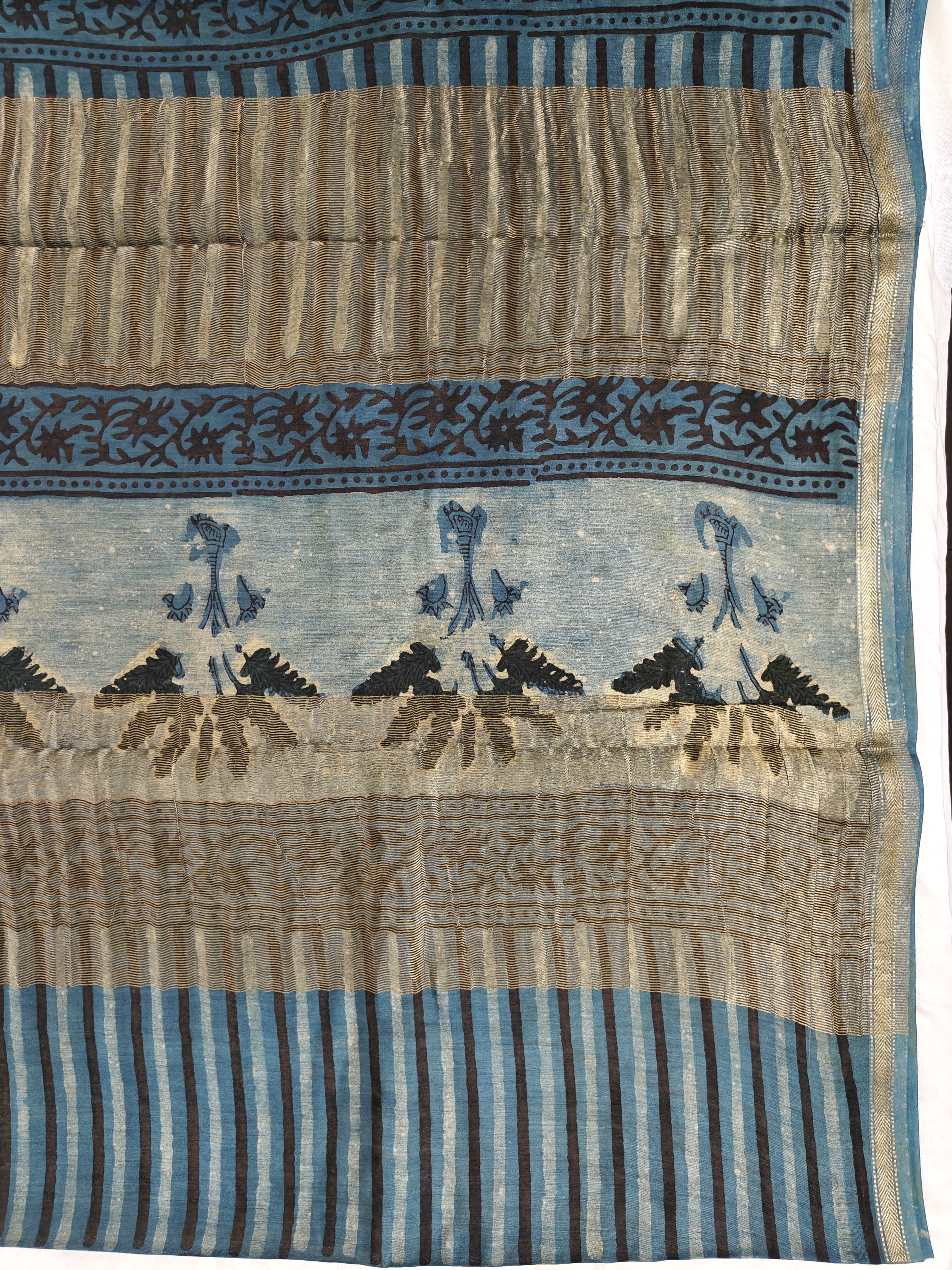 Maheshwari Silk Cotton Vanaspati Saree THVNP-0001