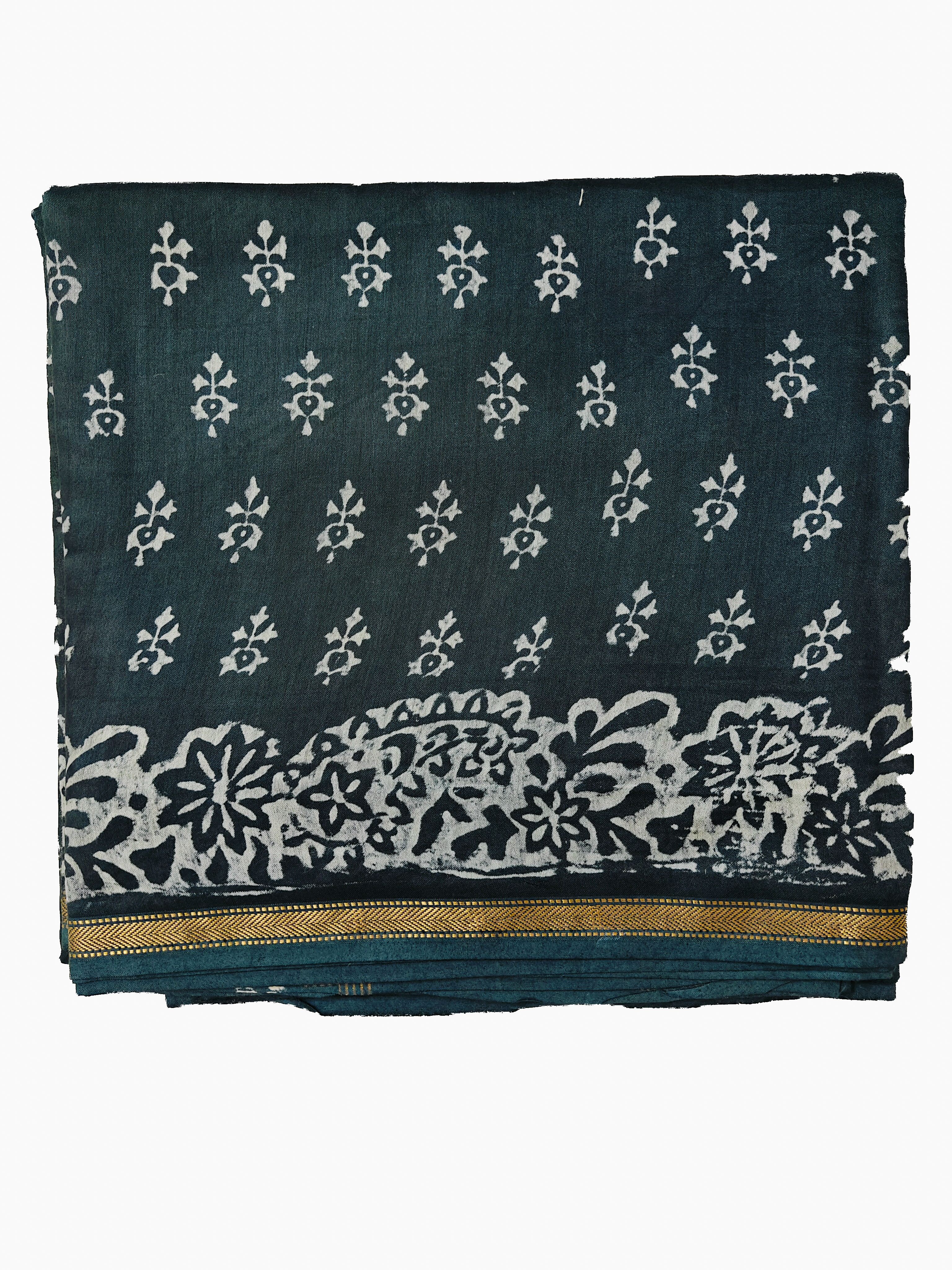 Maheshwari Silk Cotton Dabu Saree THDAB-0011