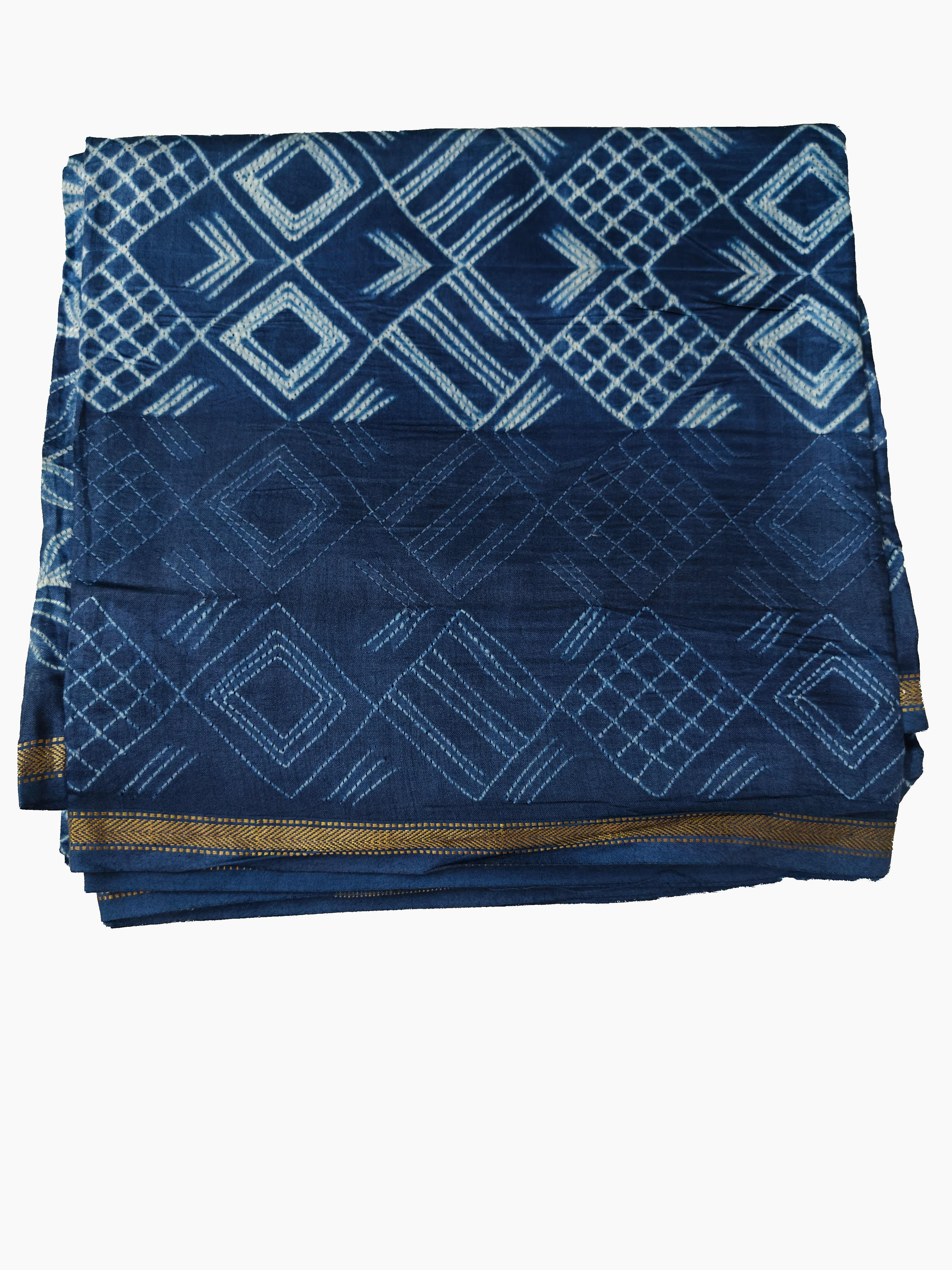 Maheshwari Silk Cotton Nui Shibori Saree THSHB-0005