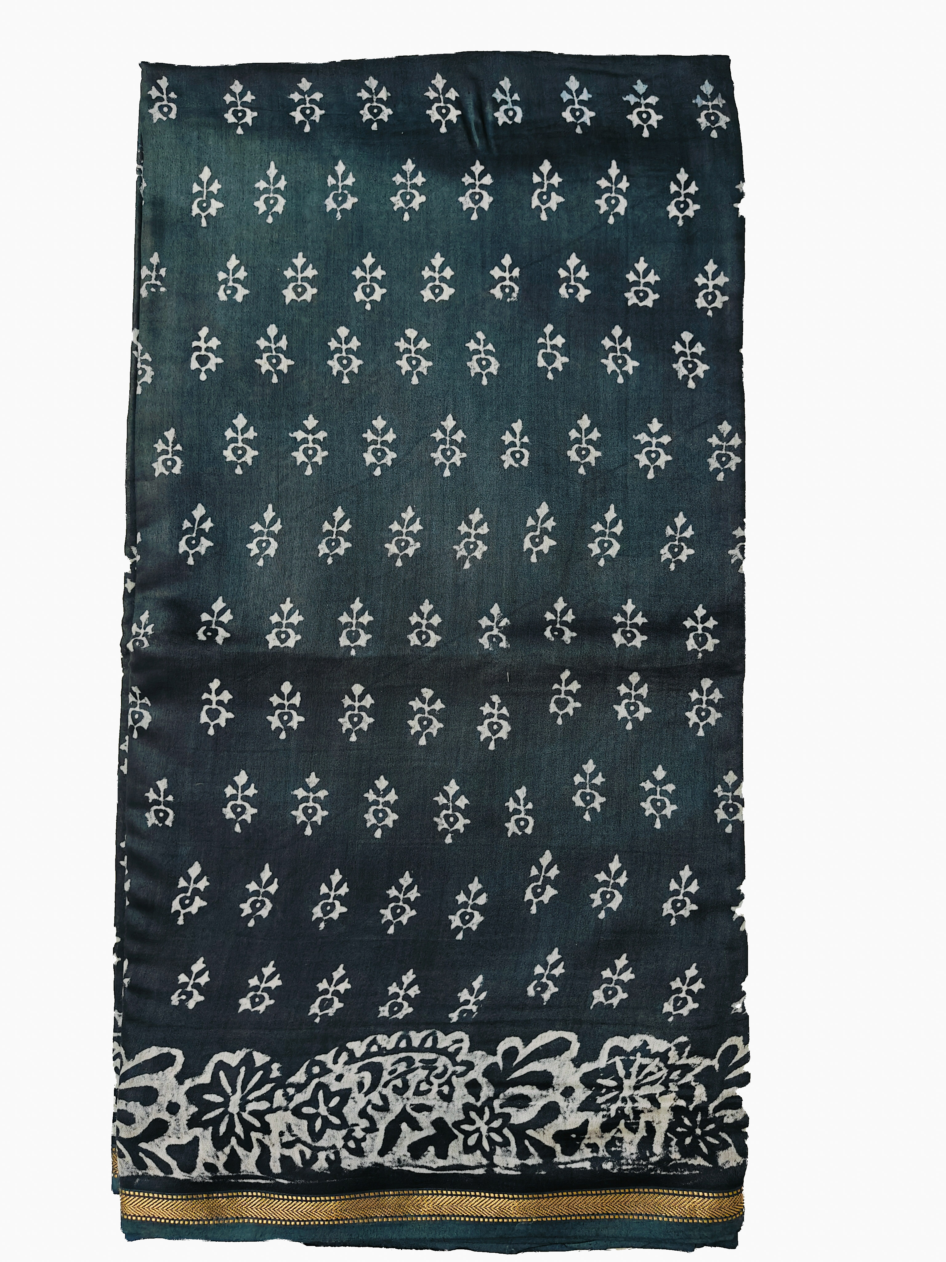 Maheshwari Silk Cotton Dabu Saree THDAB-0011