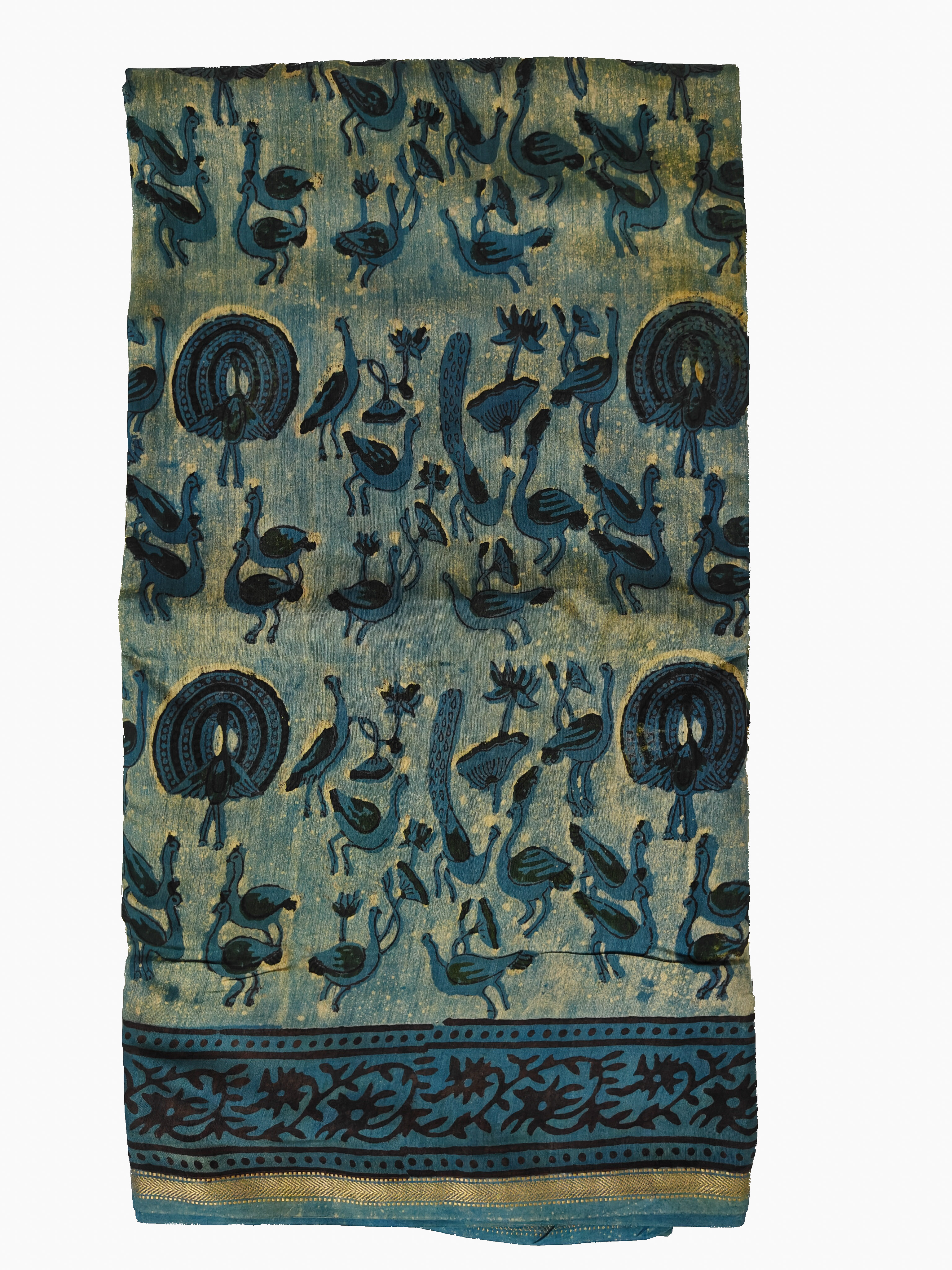 Maheshwari Silk Cotton Vanaspati Saree THVNP-0001