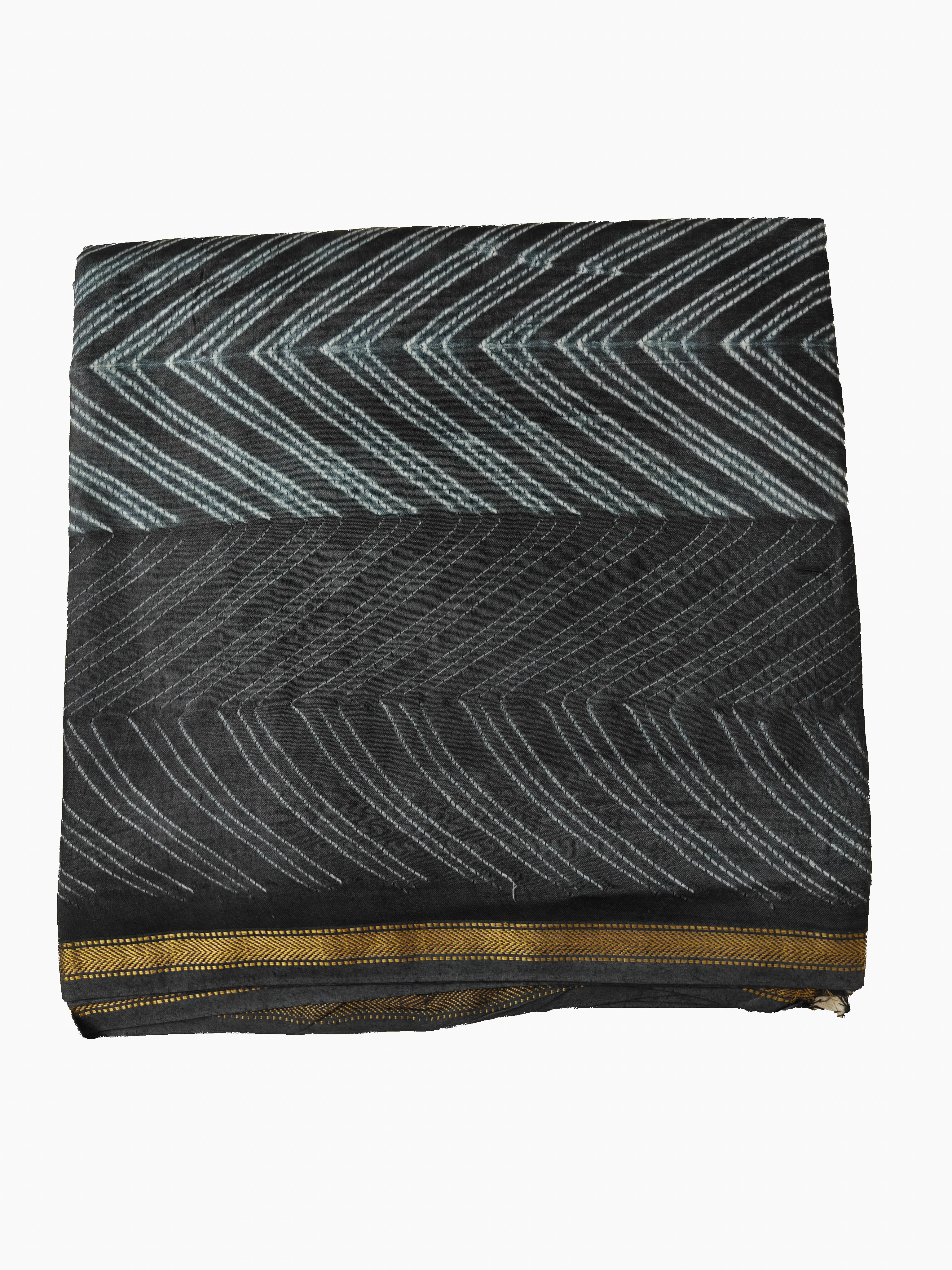 Maheshwari Silk Cotton Nui Shibori Saree THSHB-0003