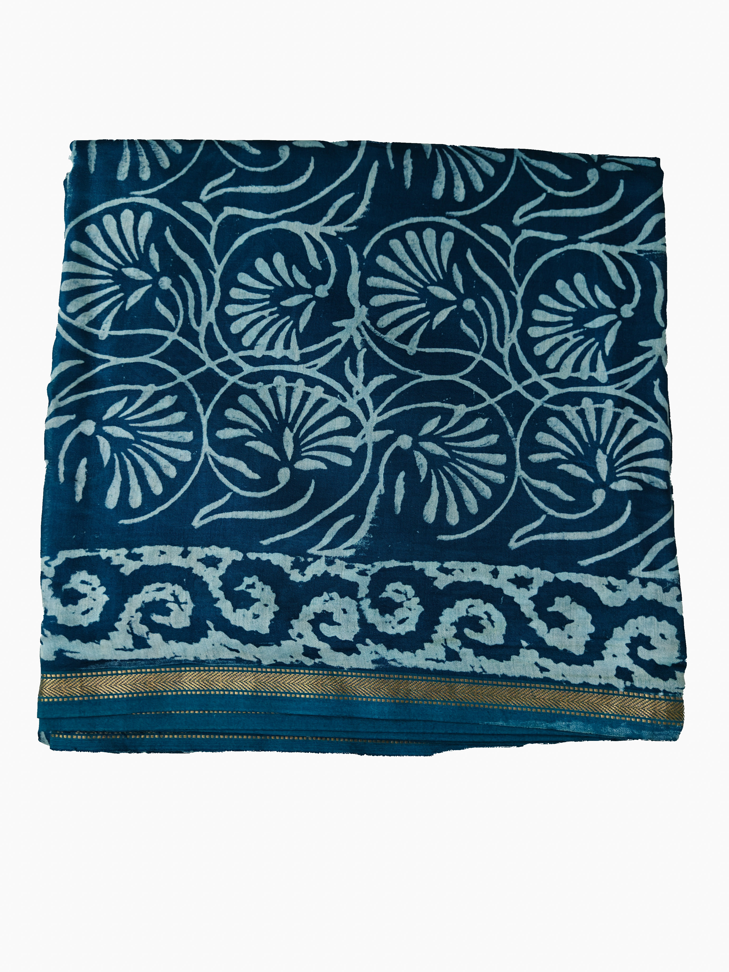 Maheshwari Silk Cotton Dabu Saree THDAB-0010