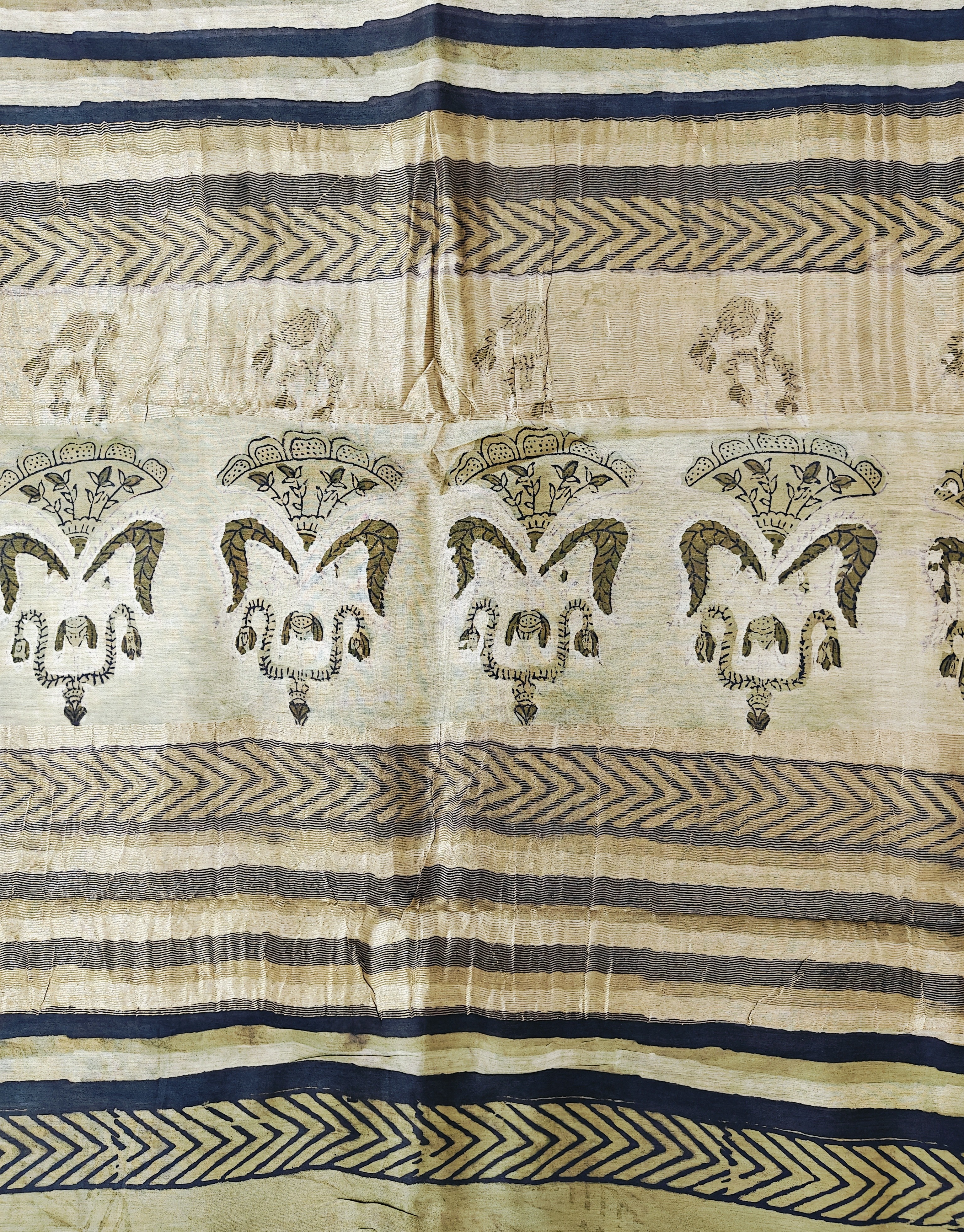 Maheshwari Silk Cotton Vanaspati Saree THVNP-0003