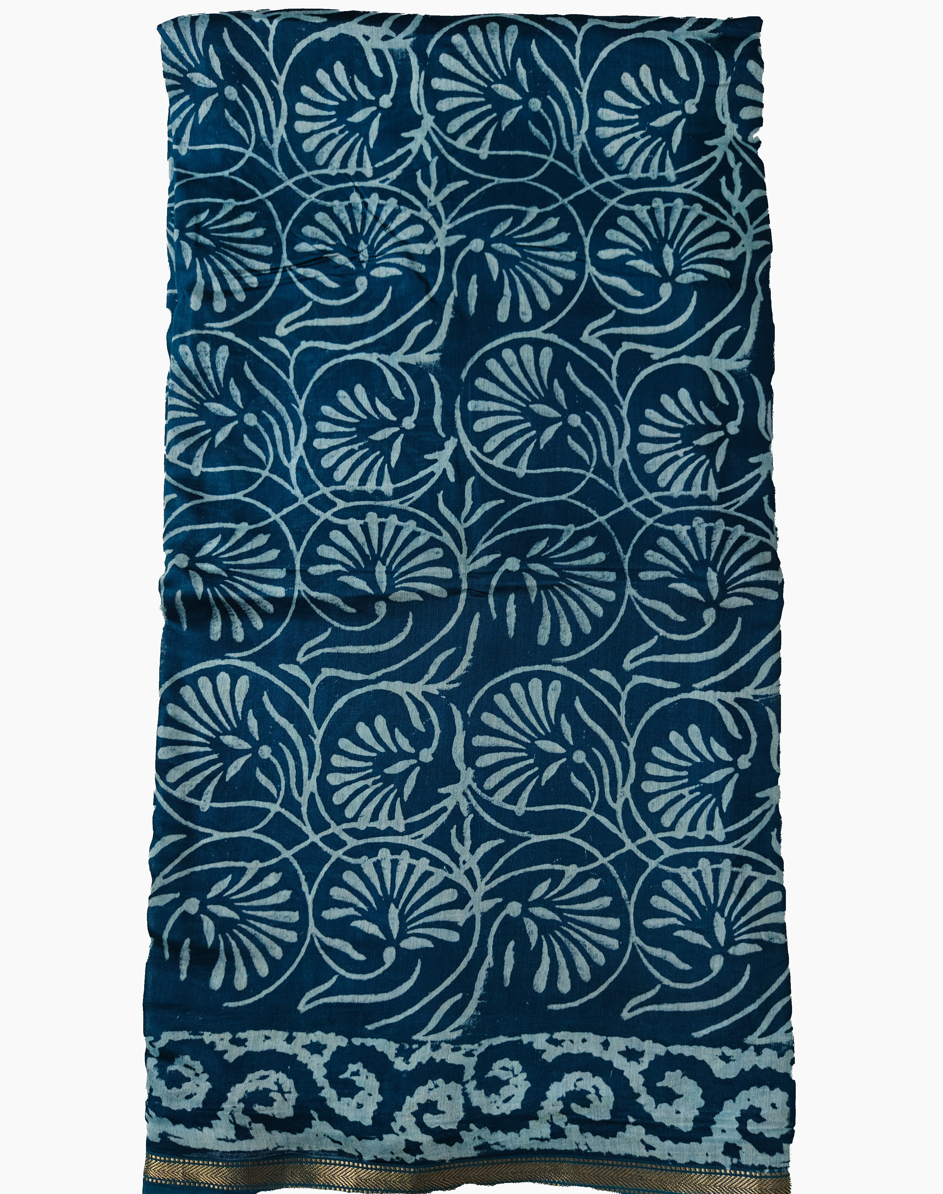 Maheshwari Silk Cotton Dabu Saree THDAB-0010