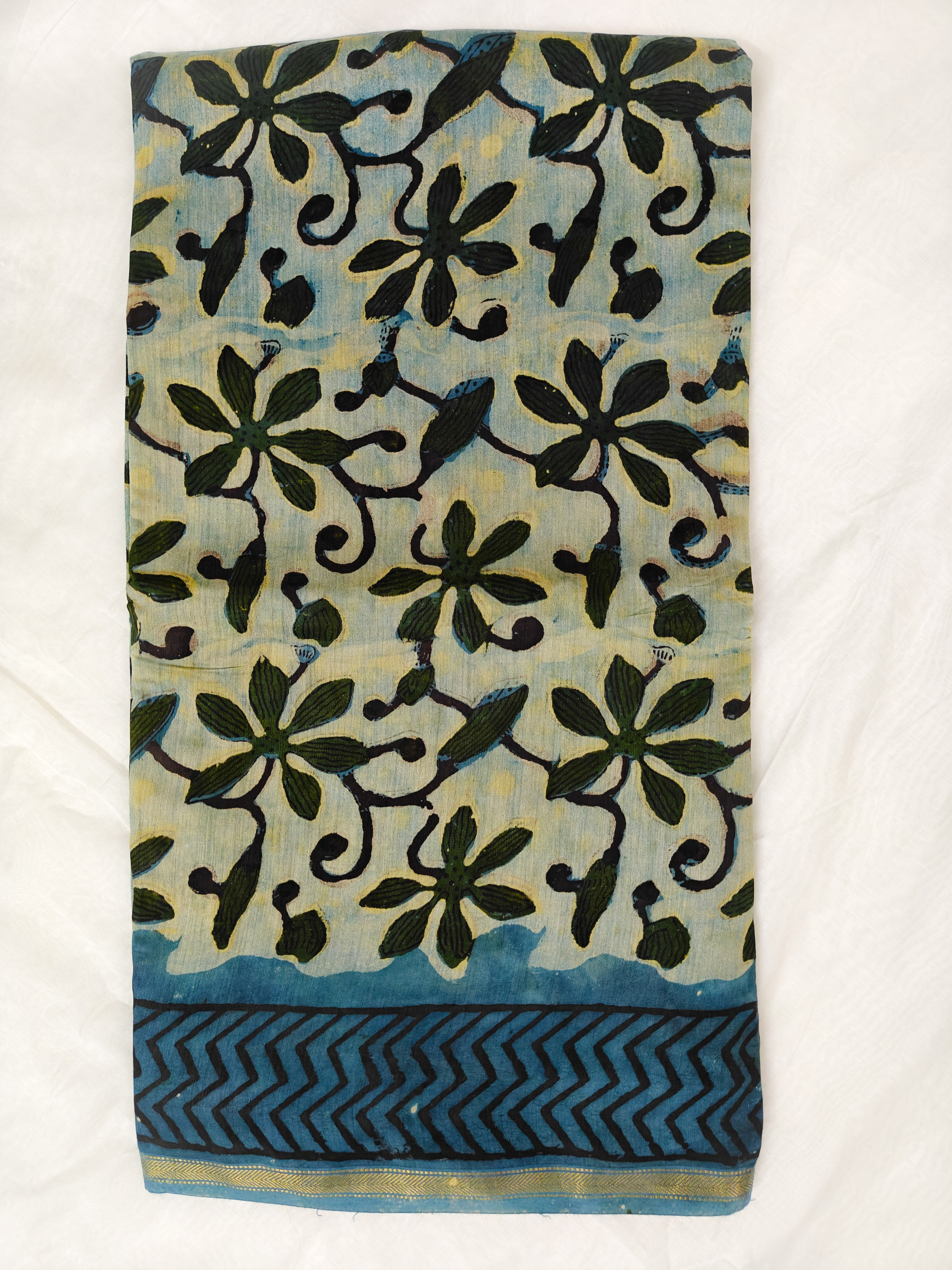 Maheshwari Silk Cotton Vanaspati Saree THVNP-0002