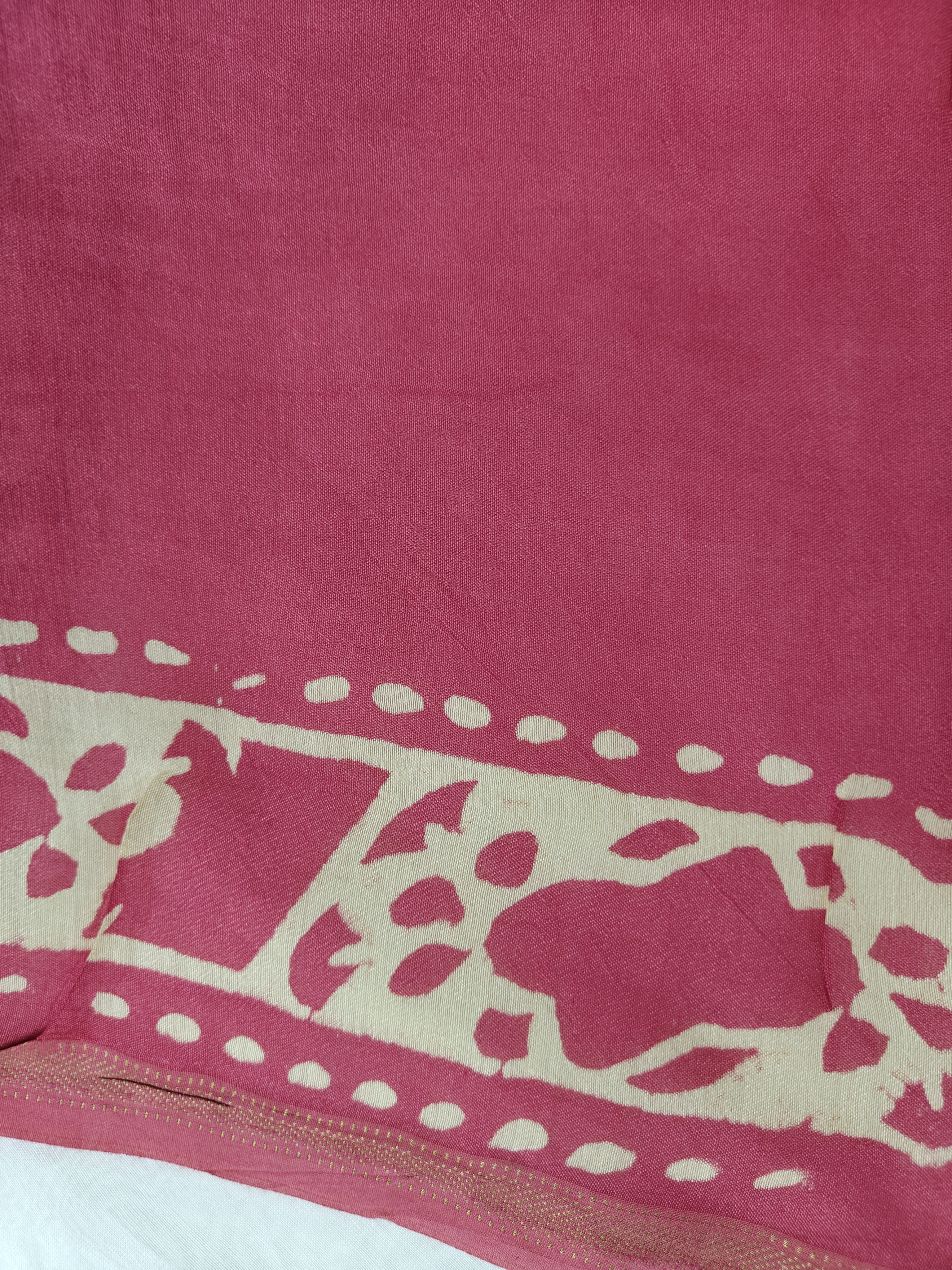 Maheshwari Silk Cotton Ajrakh Saree THAJR-0003