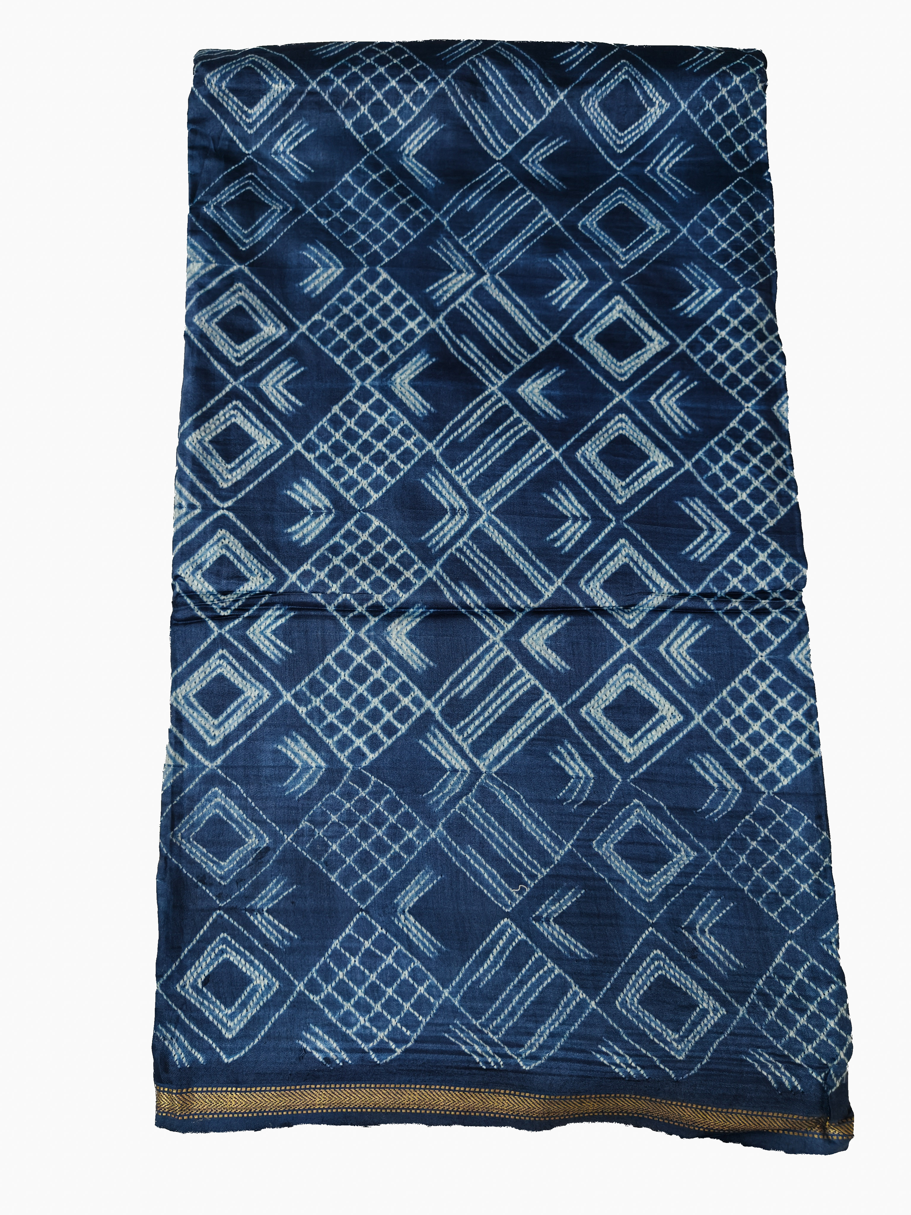 Maheshwari Silk Cotton Nui Shibori Saree THSHB-0005