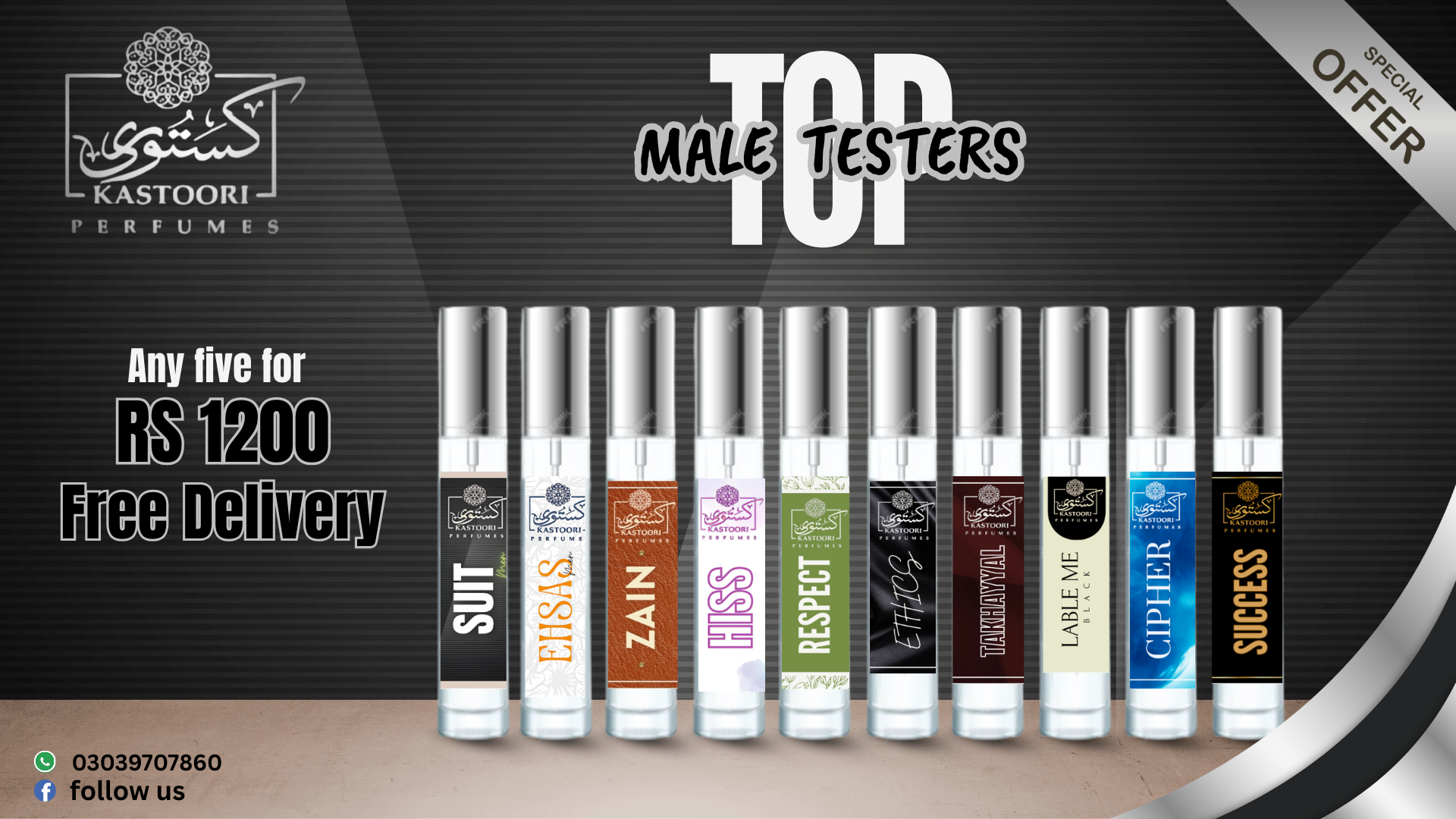 Top 5 Male Perfume Testers