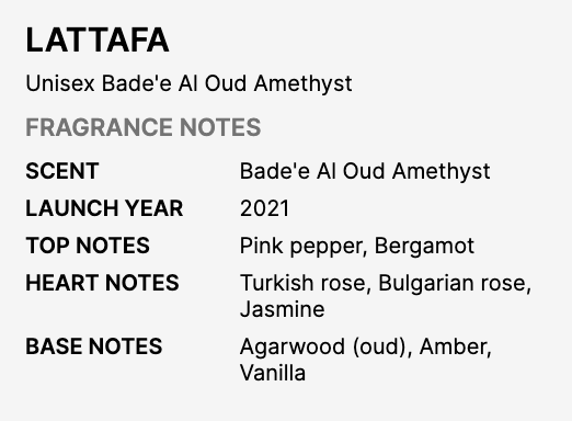 Unisex Bade"e al Oud Oud for Glory EDP spray 3.4 Oz