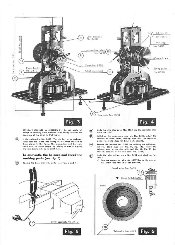 Official Jaeger LeCoultre Atmos Clock 528 Repair Notes and Parts List